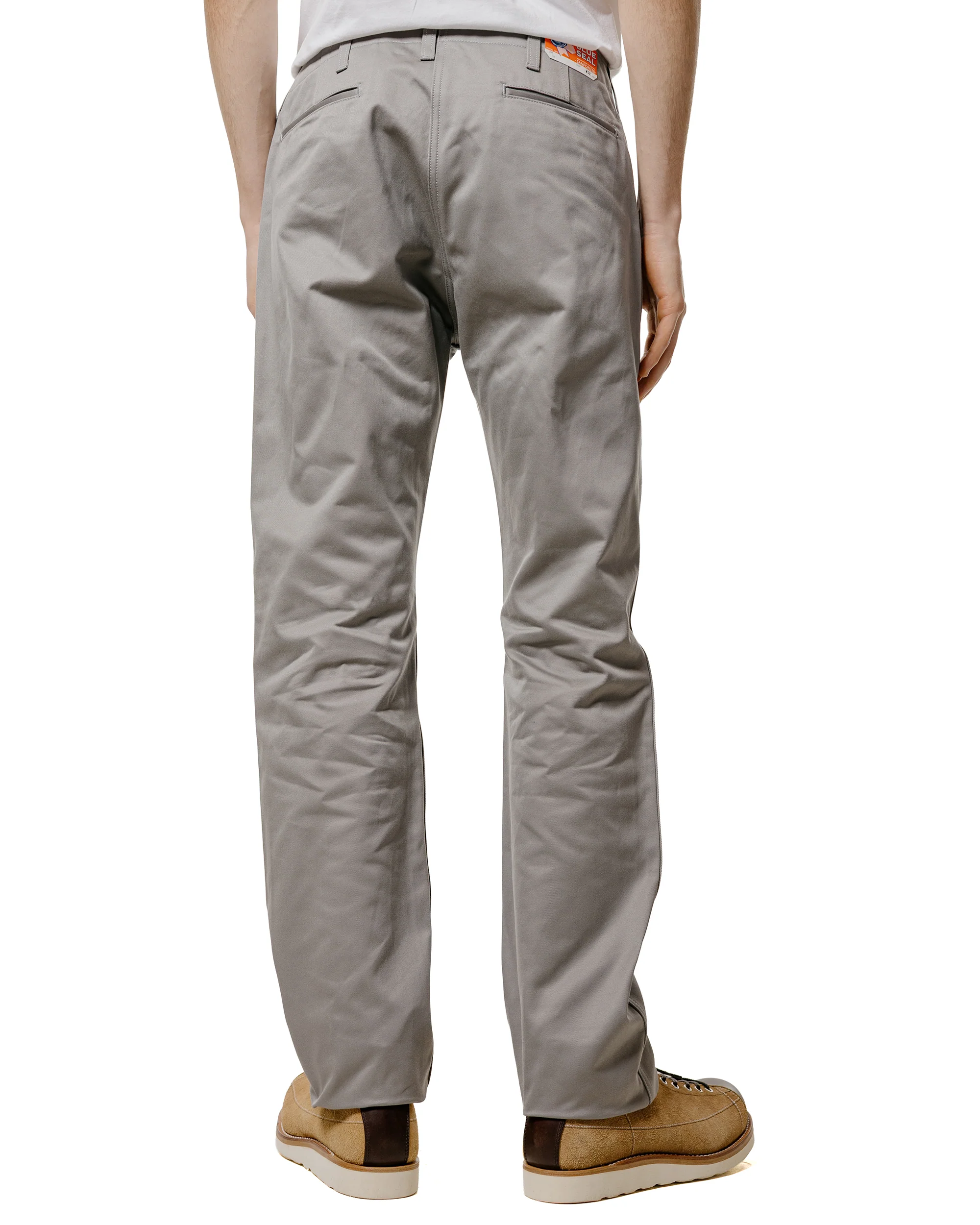 The Real McCoy's MP19010 Blue Seal Chino Trousers Medium Gray - Image 3