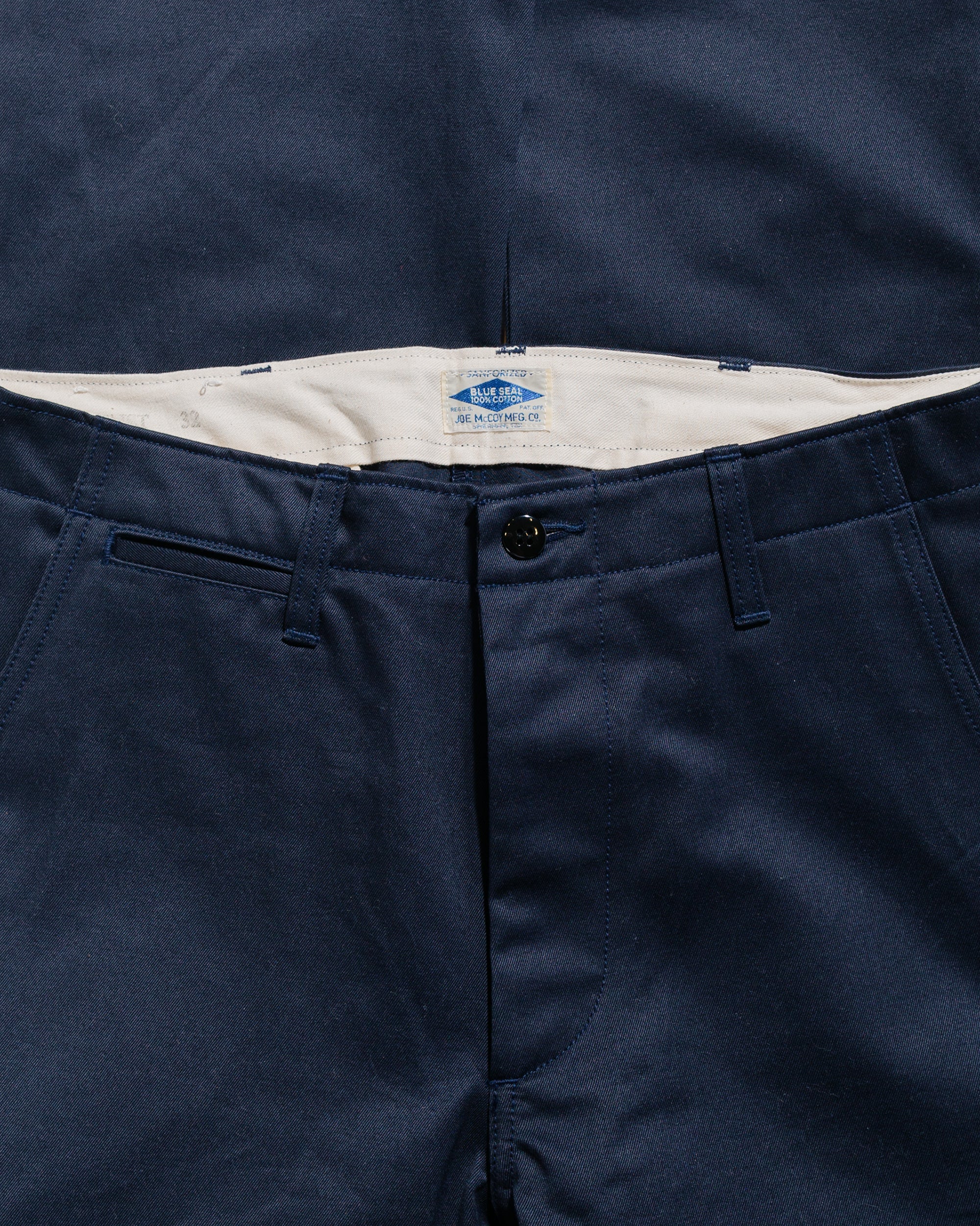 The Real McCoy's MP19010 Blue Seal Chino Trousers Navy - Image 5