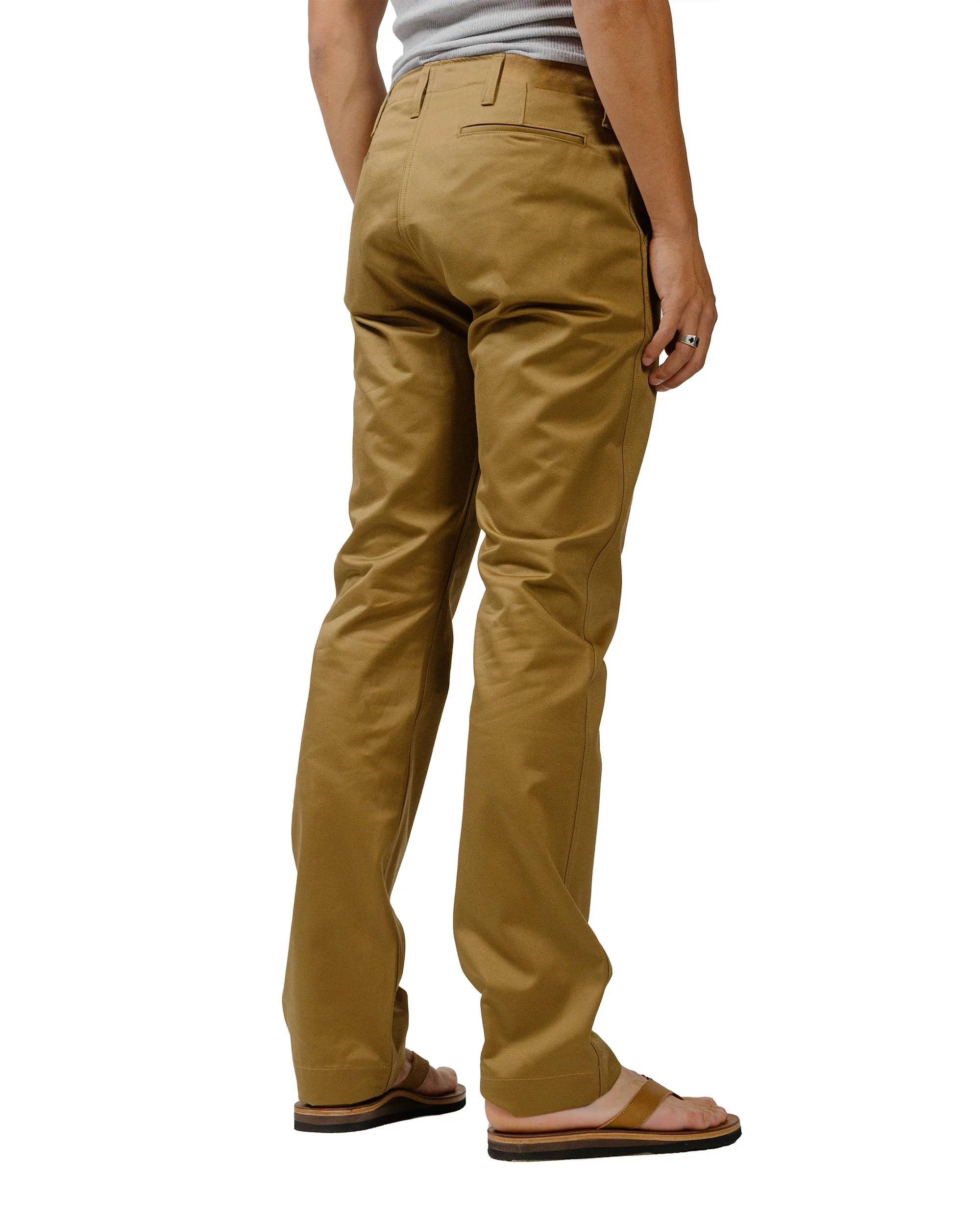 The Real McCoy's MP19010 Blue Seal Chino Trousers O. Khaki - Image 3