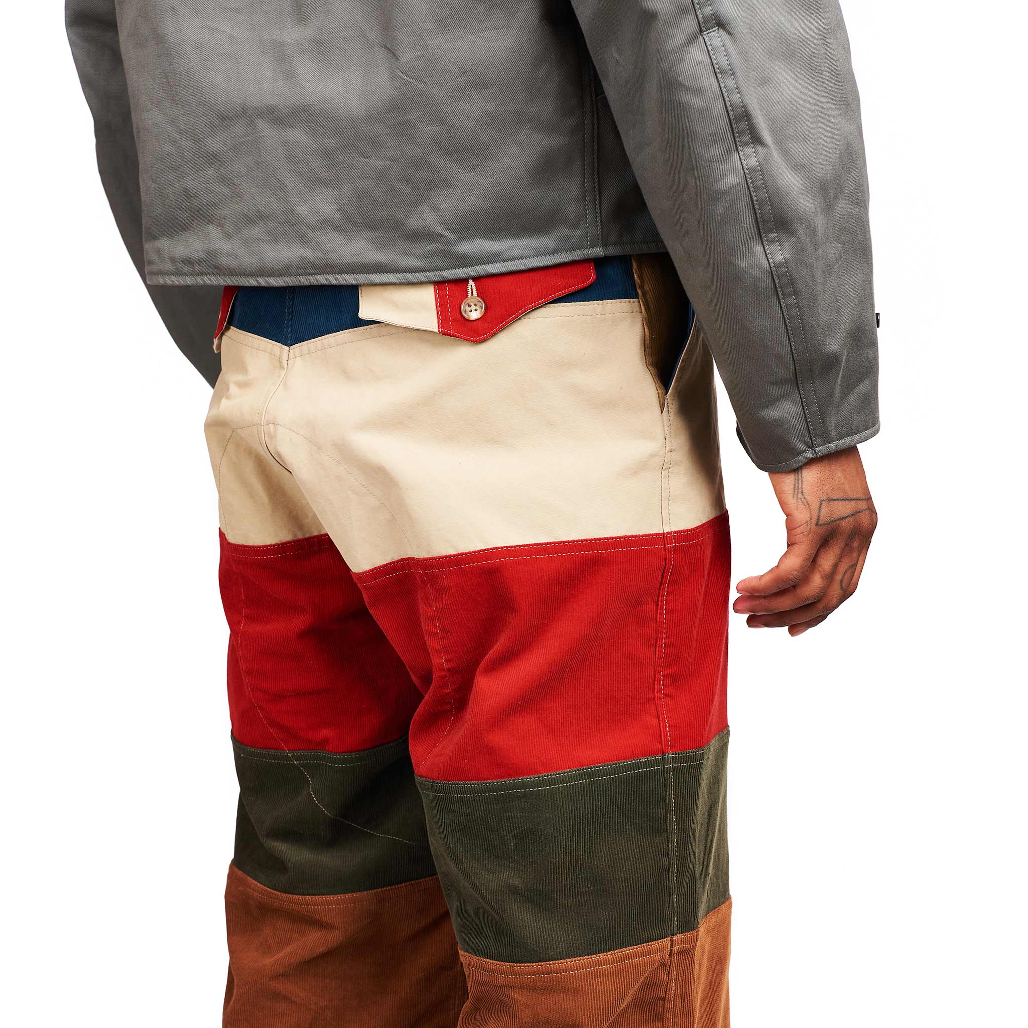 The Real McCoy's MP21011 Multicolour Corduroy Hunting Trousers Tricolour - Image 4