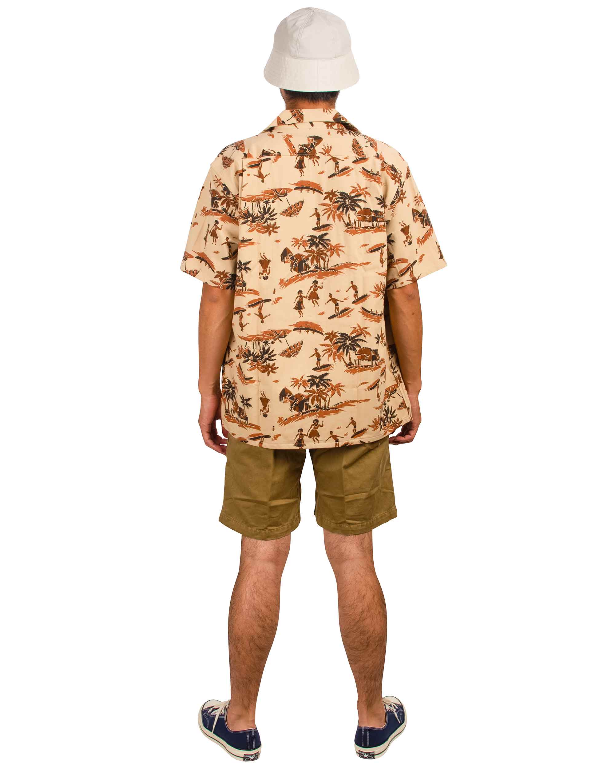 The Real McCoy's MP21017 Climbers' Shorts (Over-Dyed) Khaki - Image 3