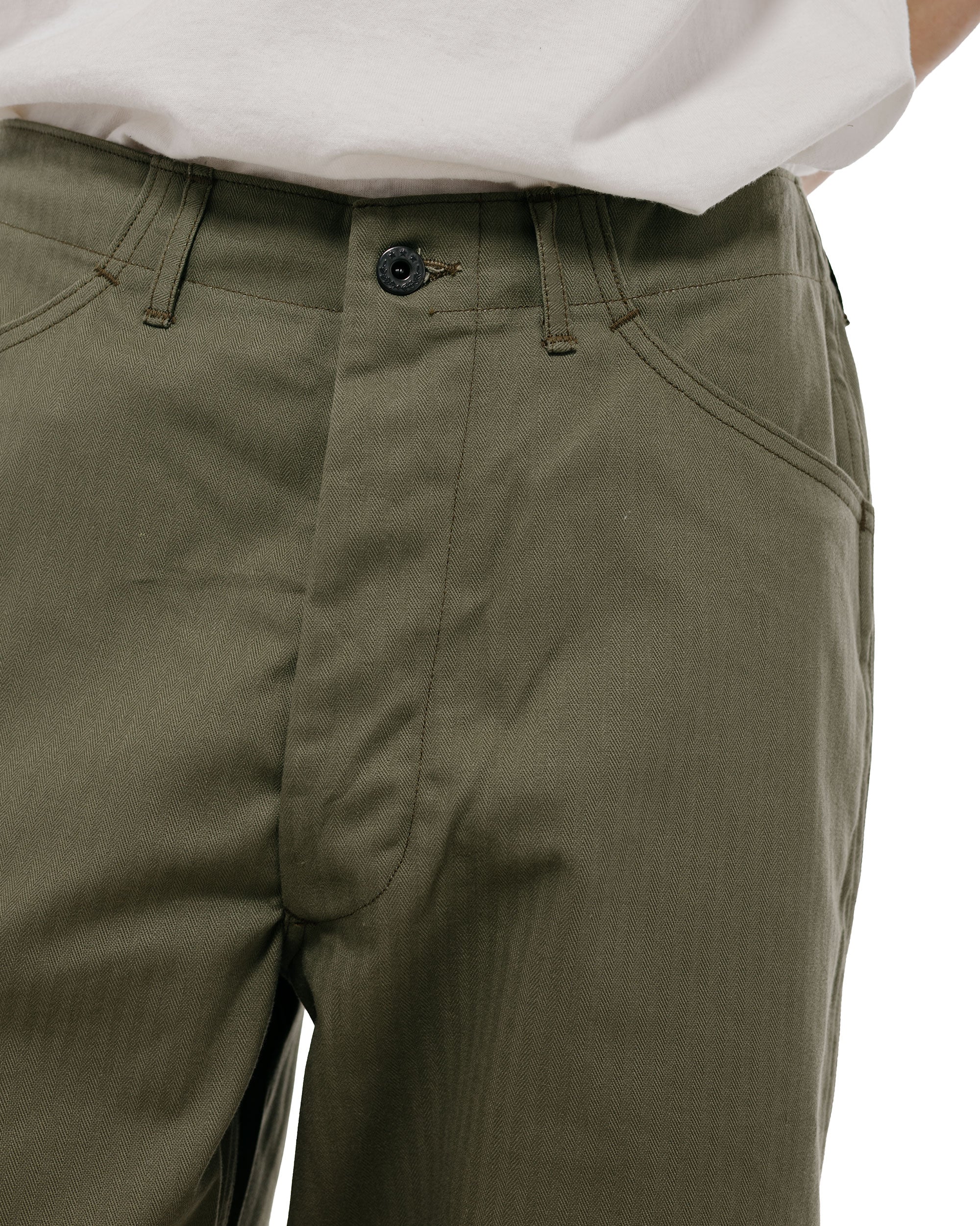 The Real McCoy's MP22007 Trousers, Utility N-3 (Model 220) Olive - Image 3