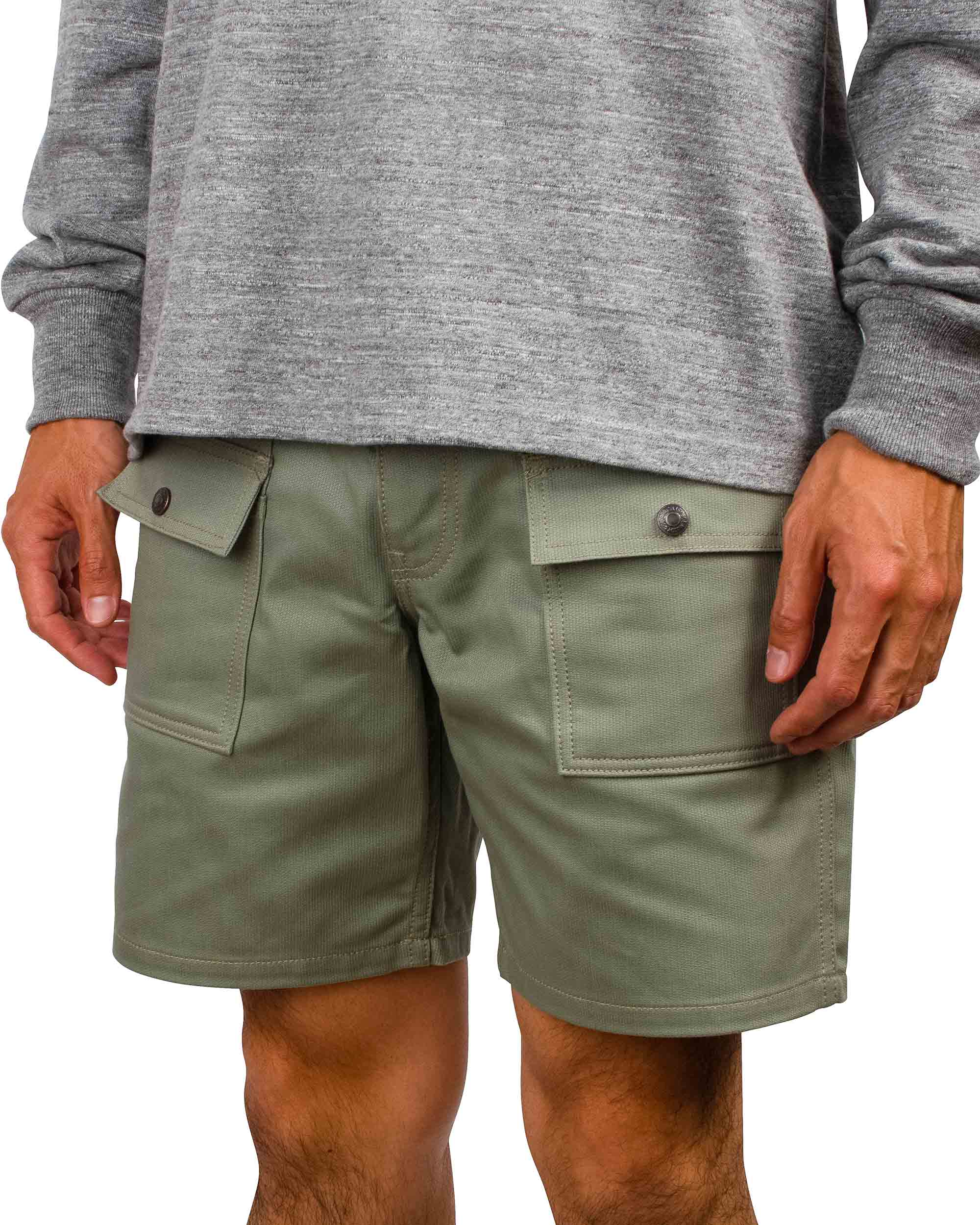 The Real McCoy's MP22013 Outdoor Utility Shorts / Pique Sage - Image 4