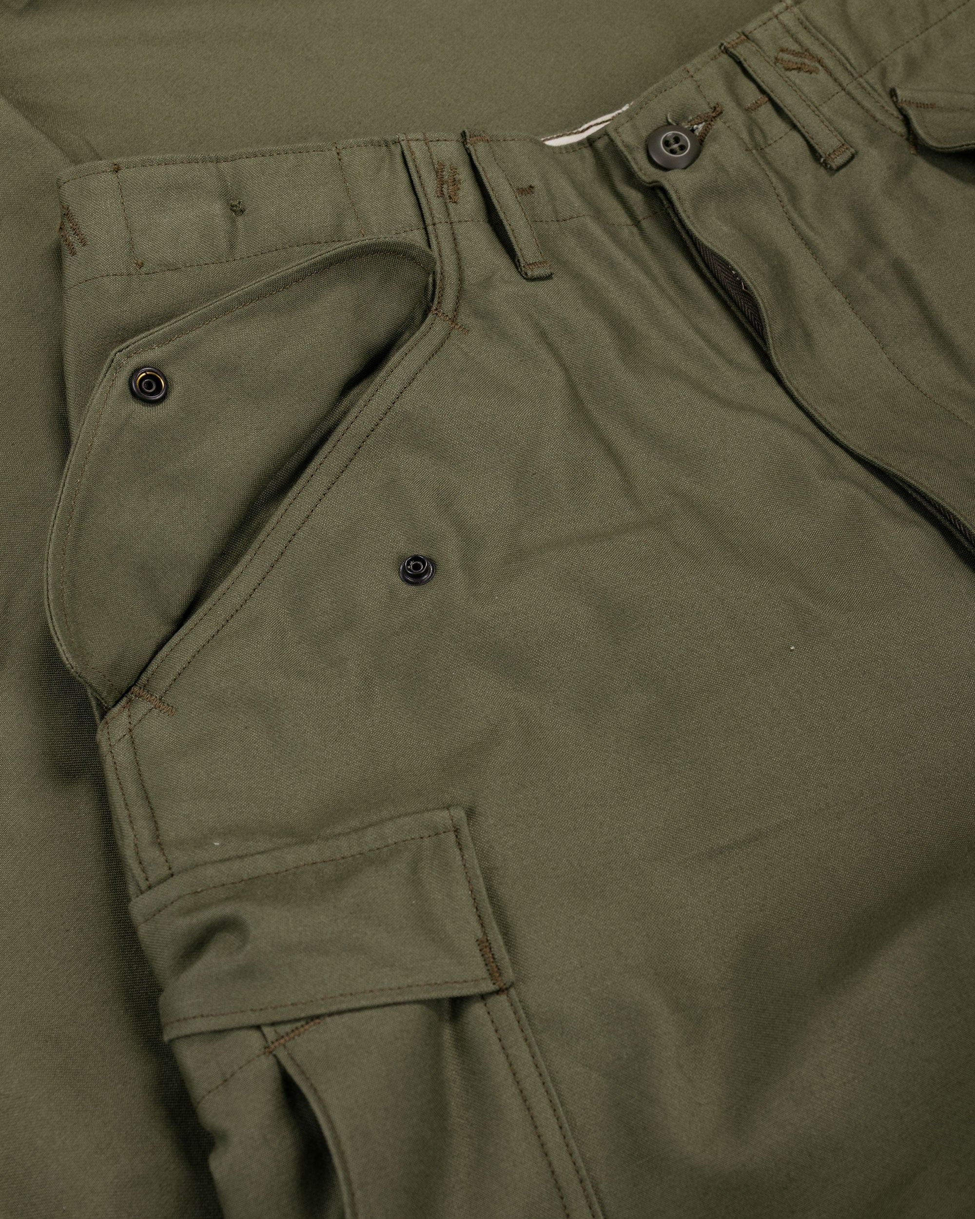 The Real McCoy's MP22101 Trousers, Men's, Field, M-65 Olive - Image 5
