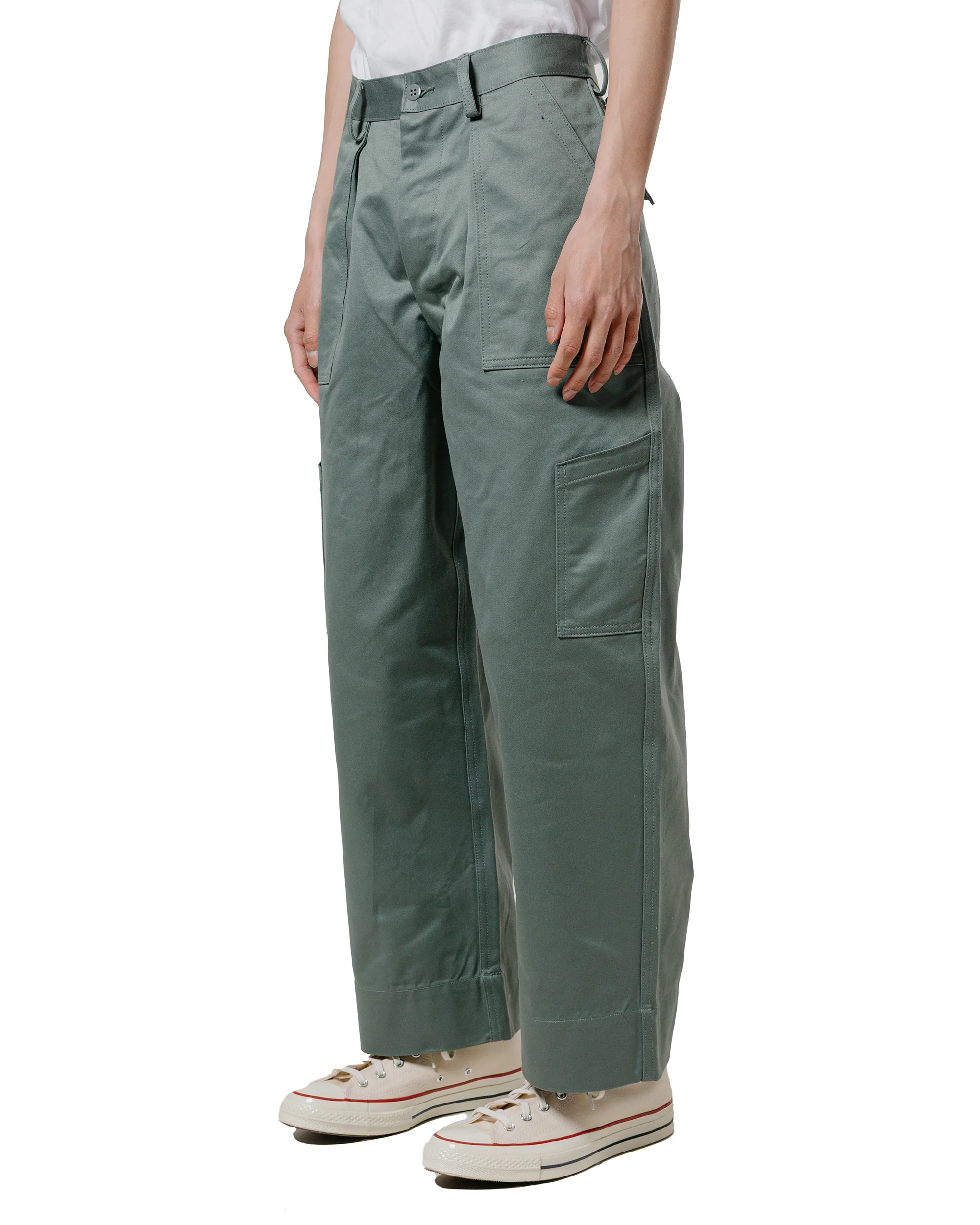 The Real McCoy's MP22103 Trousers, Utility, Cotton / USAF Sage Green - Image 2
