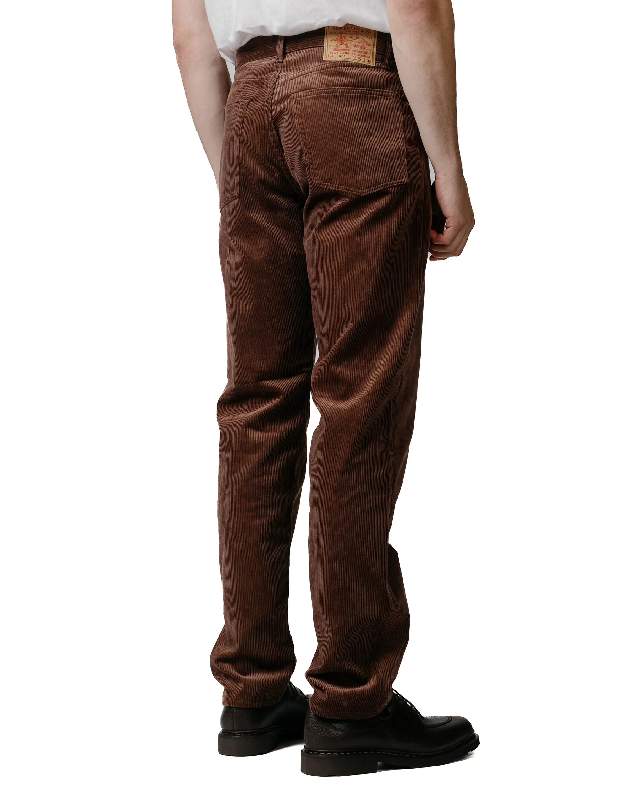 The Real McCoy's MP22107 Corduroy Trousers Lot.906 Brown - Image 4