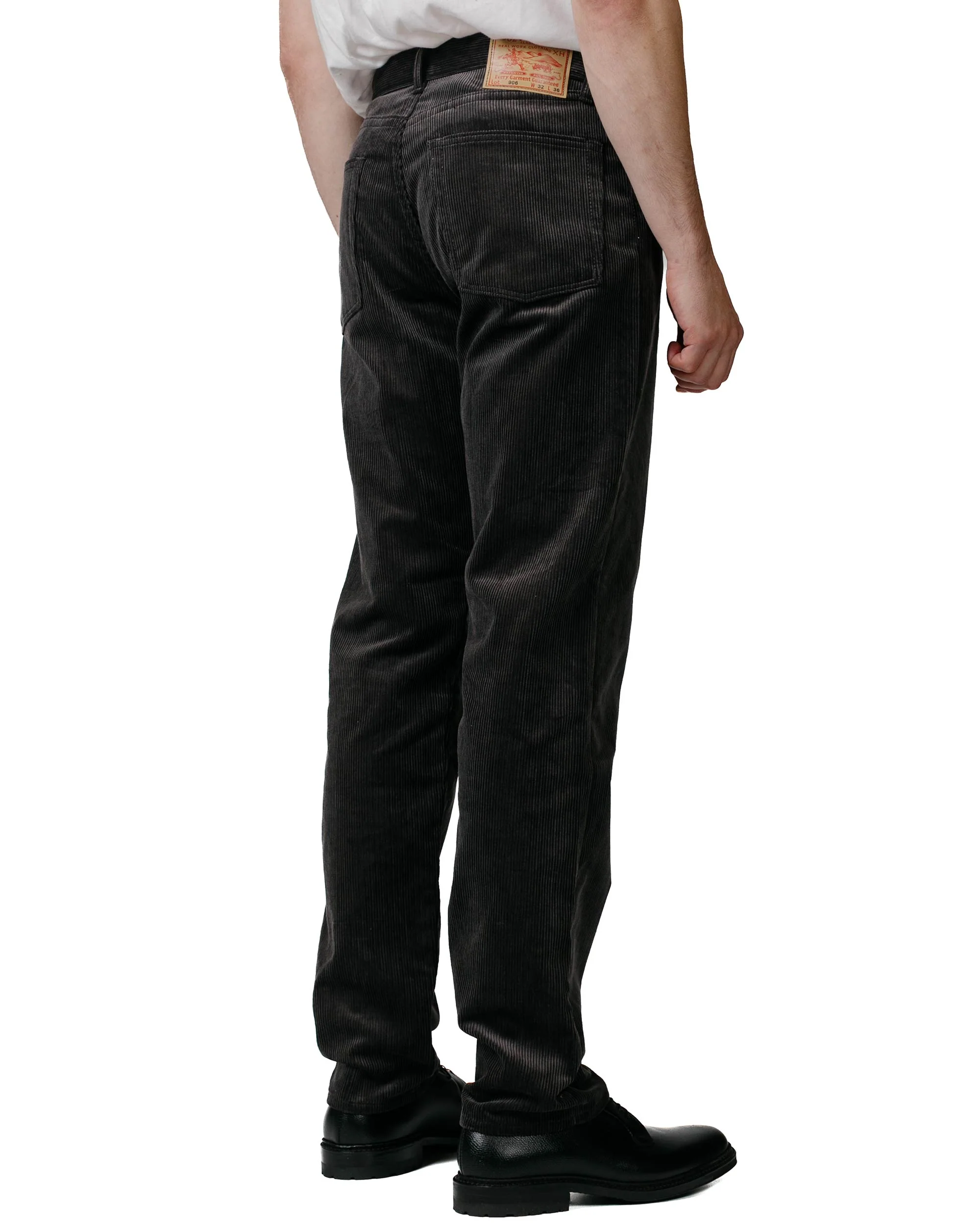 The Real McCoy's MP22107 Corduroy Trousers Lot.906 Charcoal - Image 3