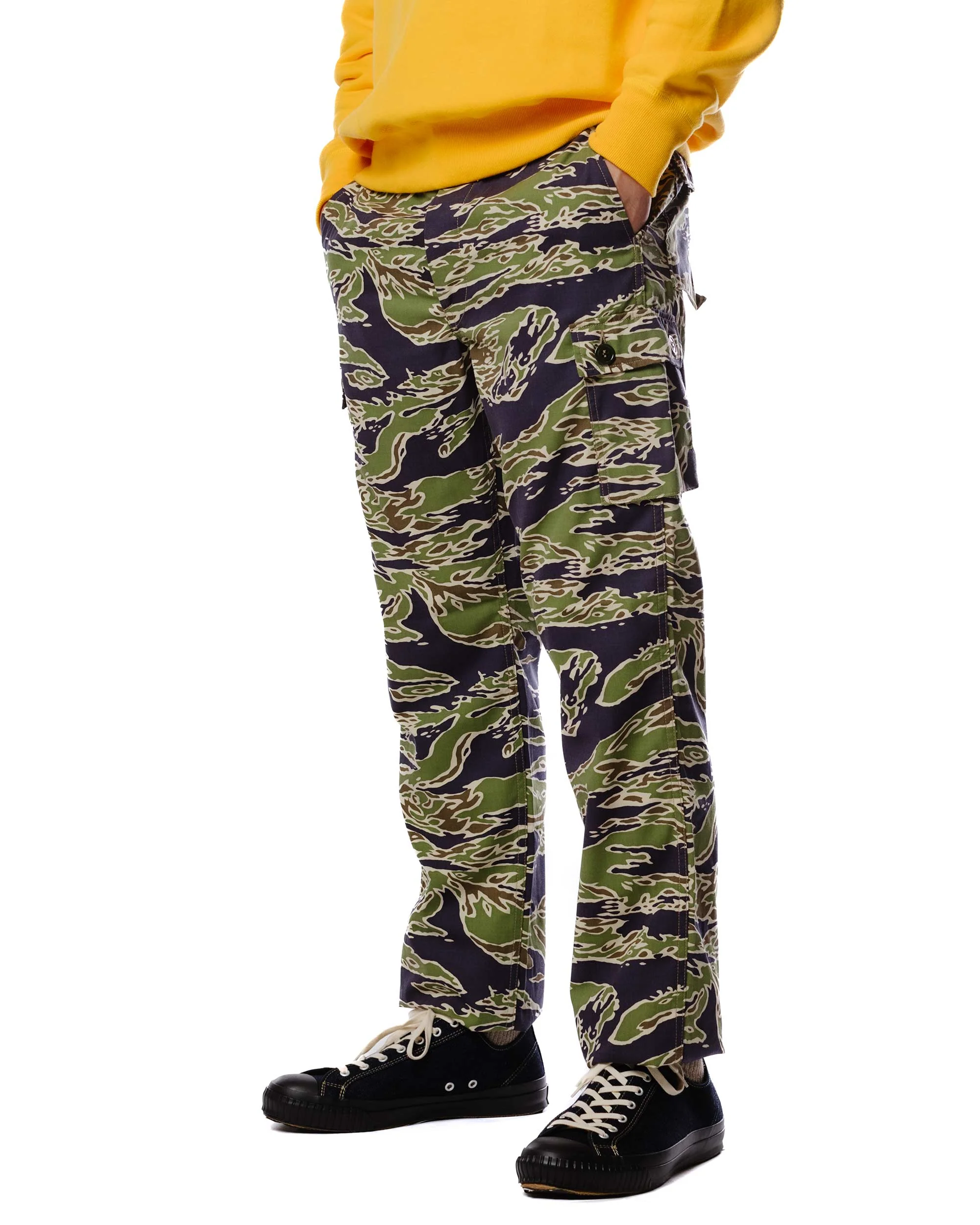 The Real McCoy's MP23004 Tiger Camouflage Trousers / Late War Green - Image 3