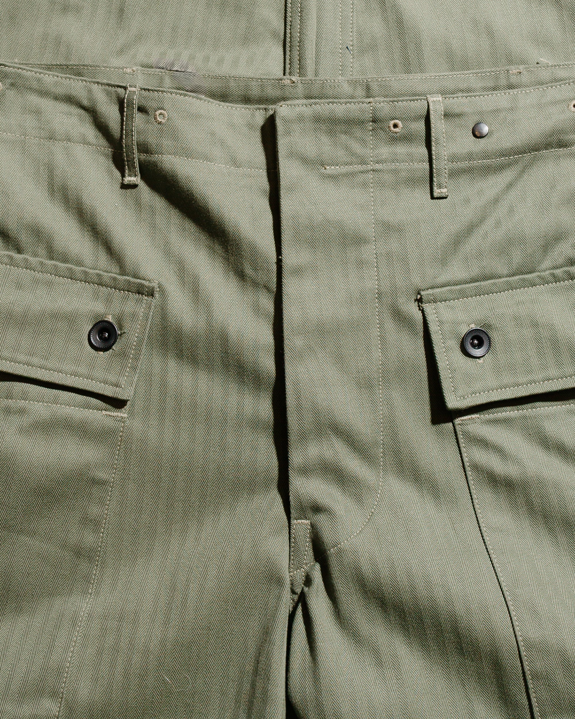 The Real McCoy's MP23006 P-44 Utility Trousers Sage Green - Image 5