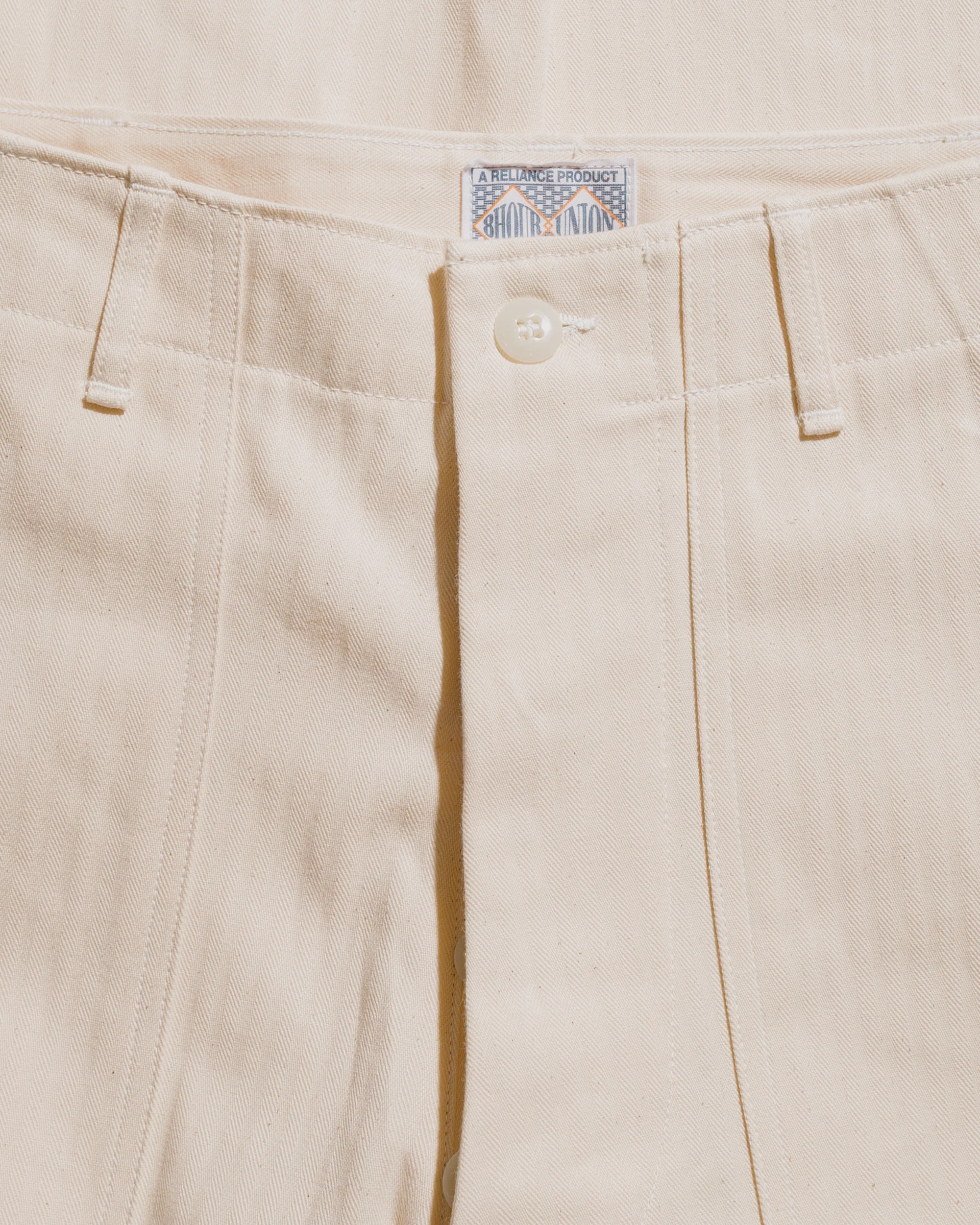 The Real McCoy's MP23017 Utility Trousers / White HBT Ecru - Image 5