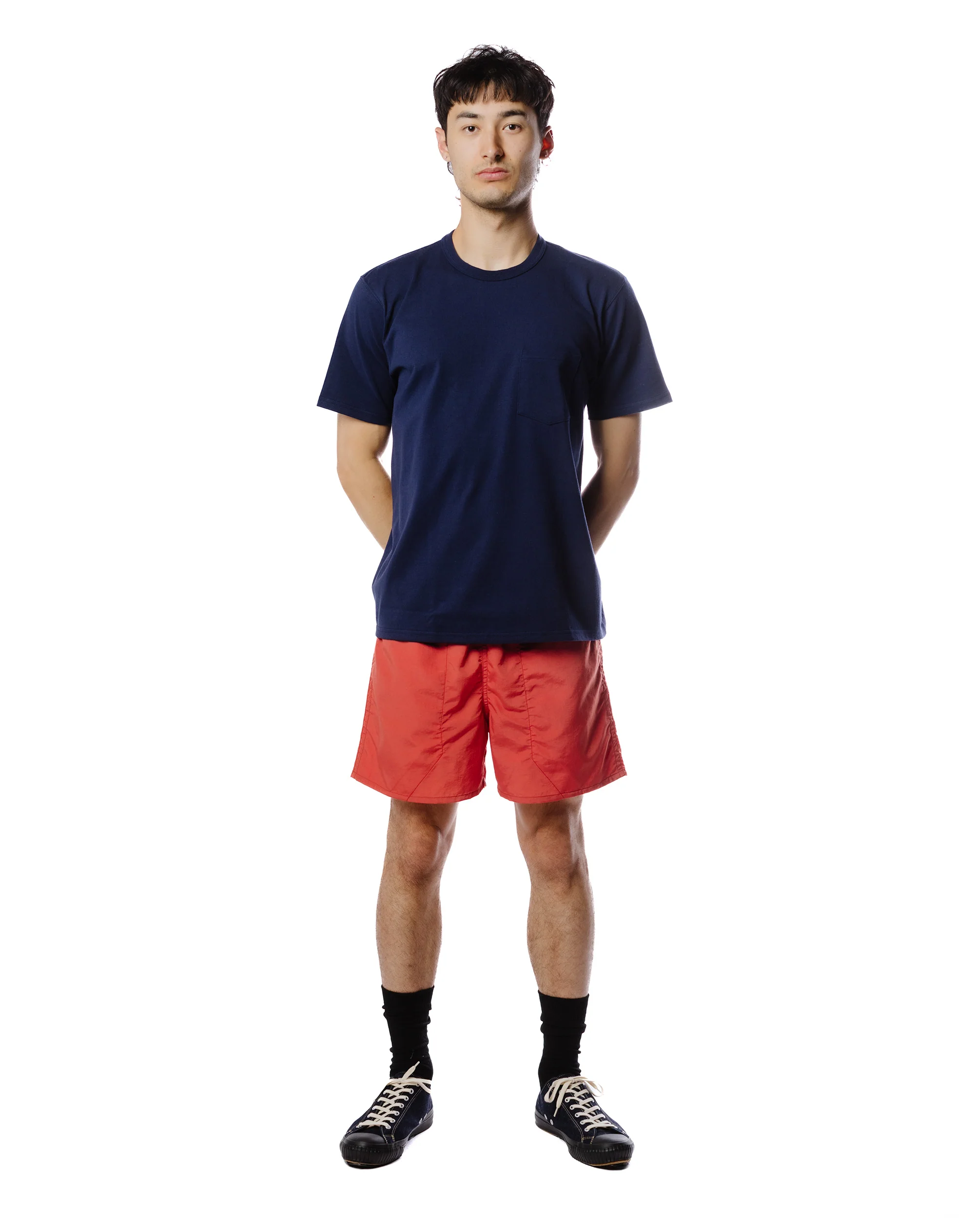 The Real McCoy's MP23019 Nylon-Mesh Hiking Shorts Salmon - Image 2