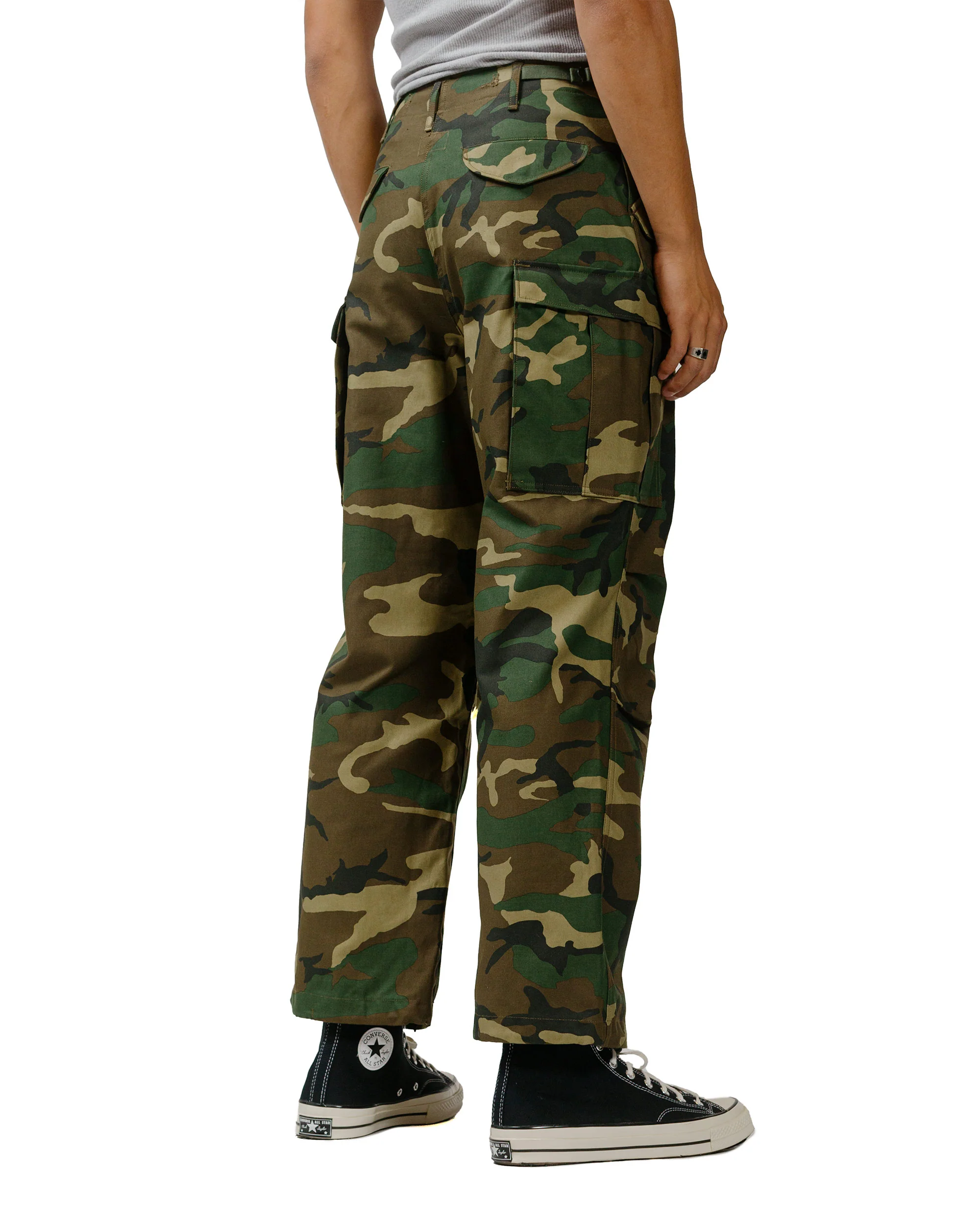 The Real McCoy's MP23101 Trousers, Men's, Field, M-65 / Woodland Olive - Image 3