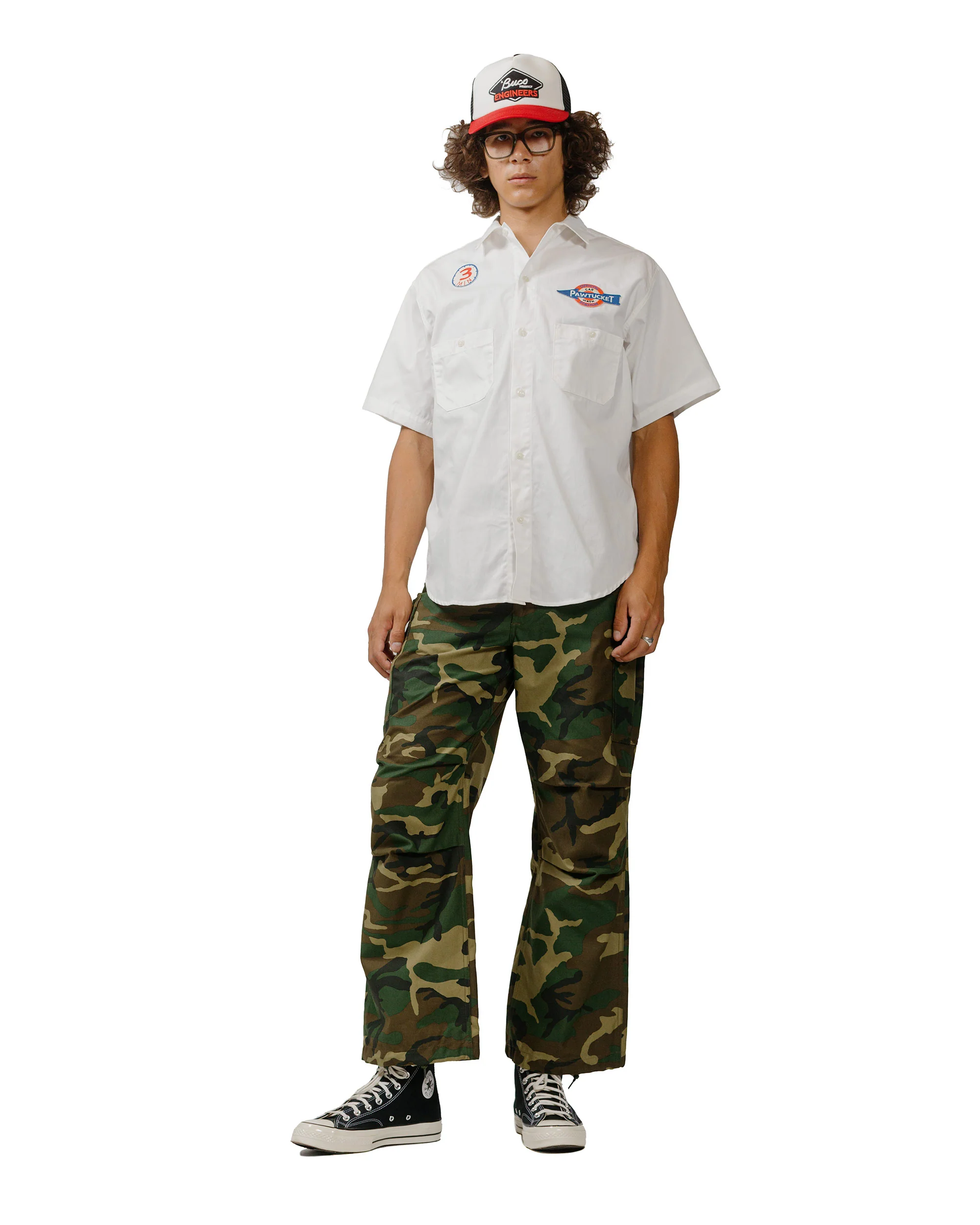 The Real McCoy's MP23101 Trousers, Men's, Field, M-65 / Woodland Olive - Image 4