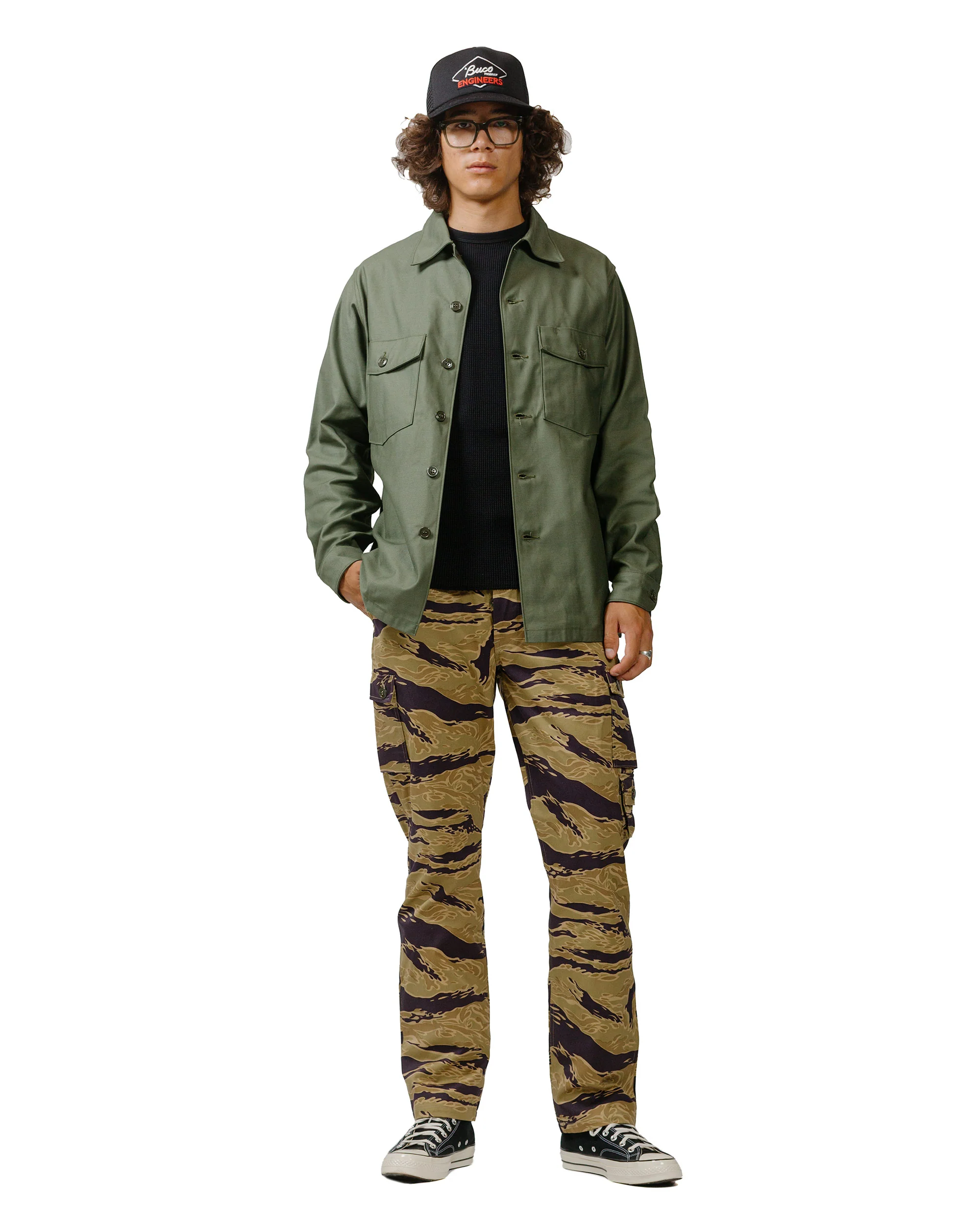The Real McCoy's MP24001 Tiger Camouflage Trousers / Advisor Khaki - Image 4