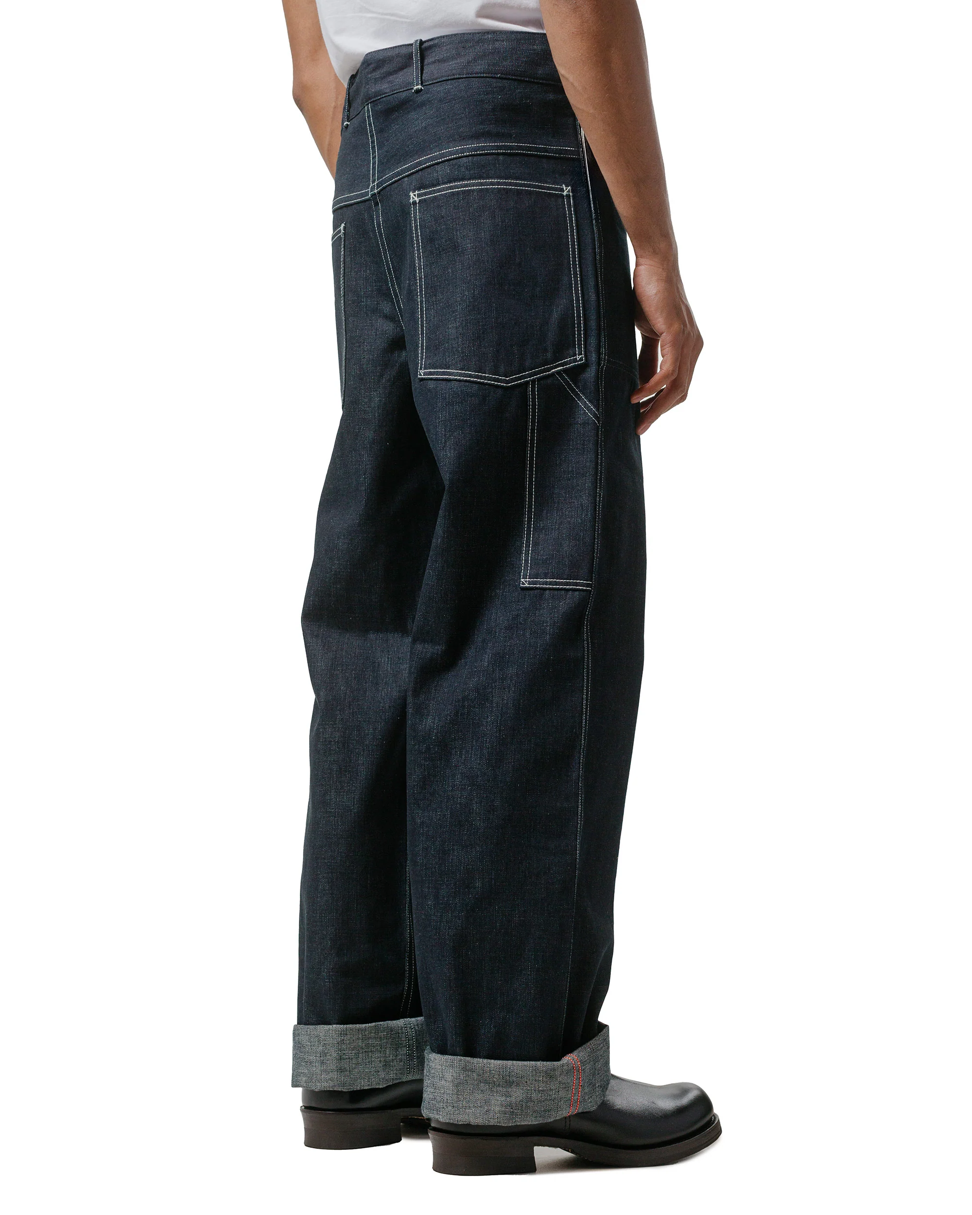 The Real McCoy's MP24005 WWII Denim Work Trousers Indigo - Image 3
