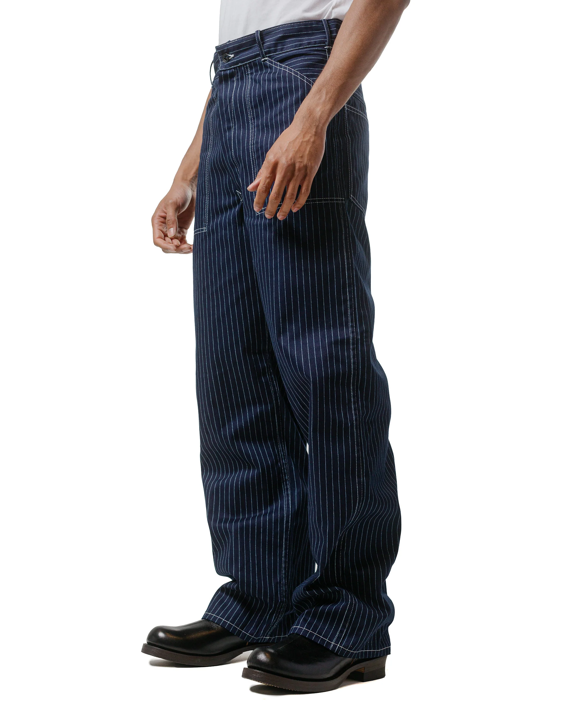 The Real McCoy's MP24007 Wabash Work Trousers Indigo - Image 2