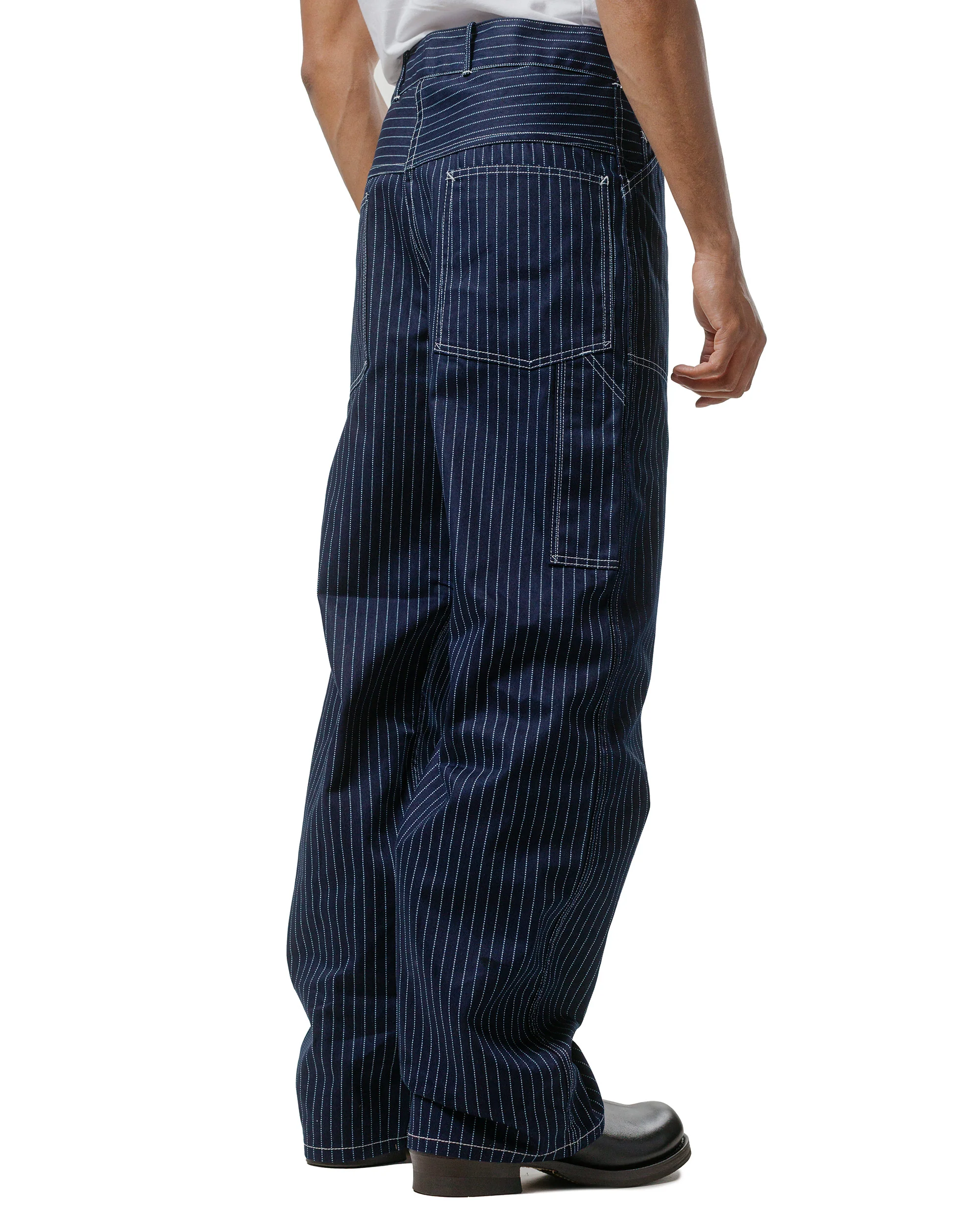 The Real McCoy's MP24007 Wabash Work Trousers Indigo - Image 3
