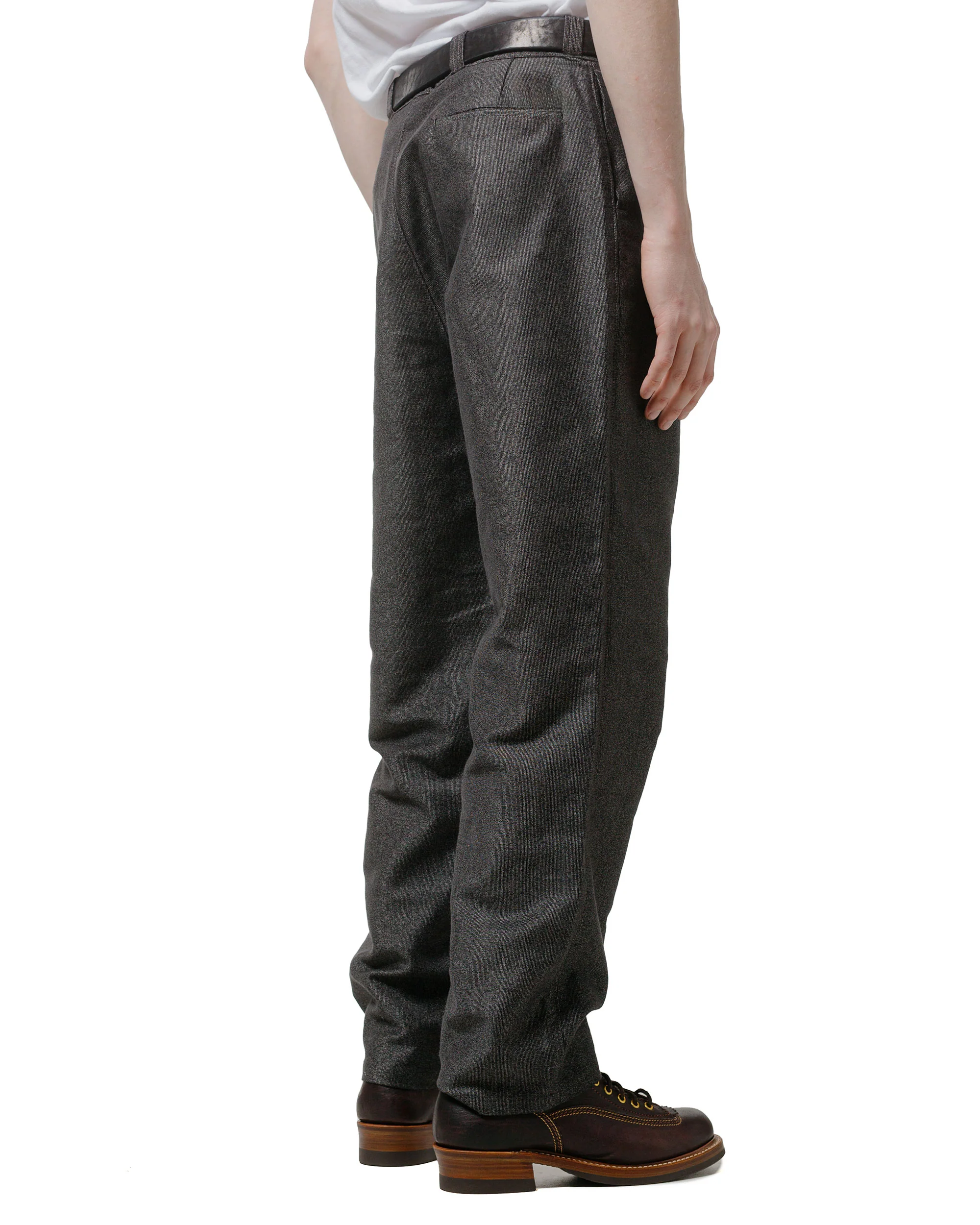 The Real McCoy's MP24101 Double Diamond Trousers / Printed Moleskin Salt & Pepper - Image 3
