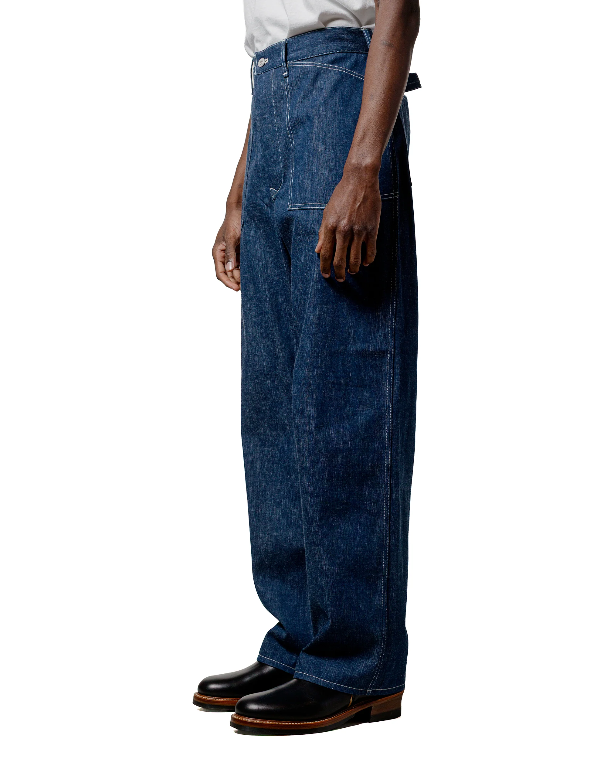 The Real McCoy's MP25002 Trousers, Working, Denim, Blue Indigo - Image 2