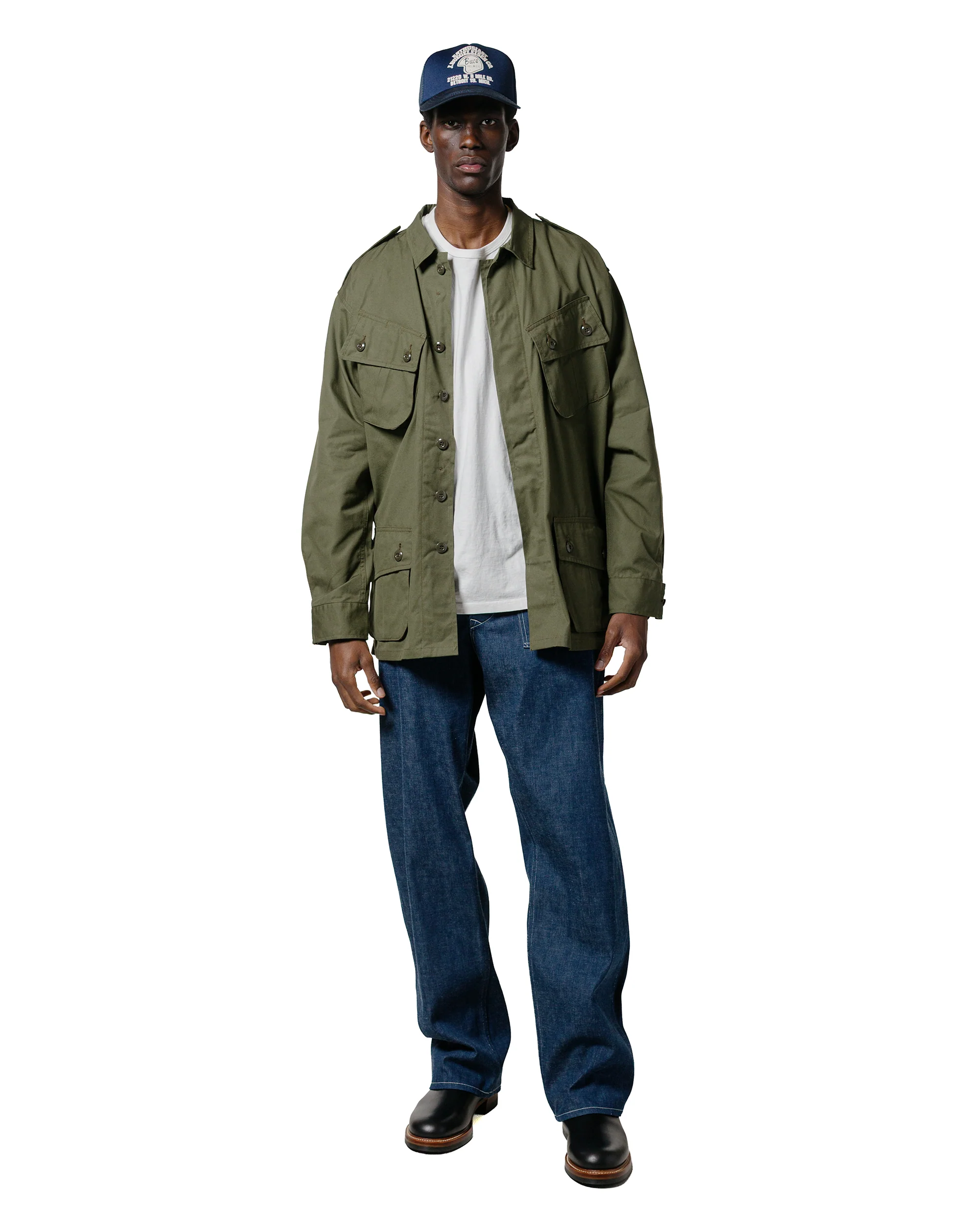 The Real McCoy's MP25002 Trousers, Working, Denim, Blue Indigo - Image 4