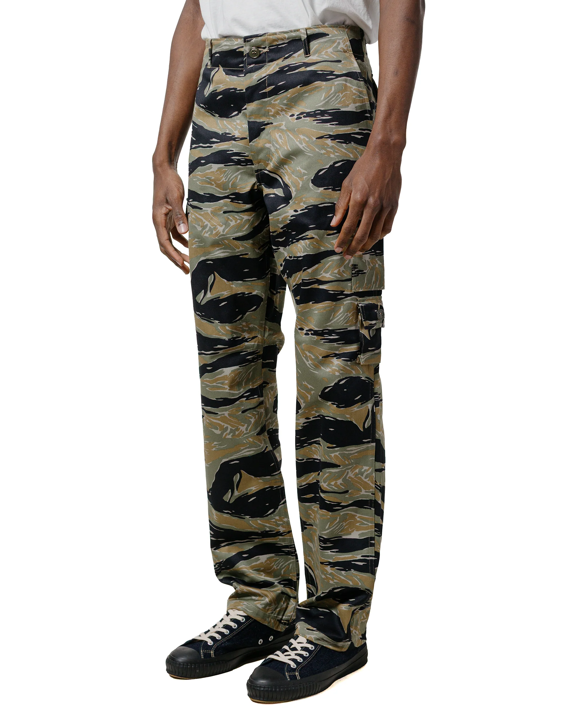 The Real McCoy's MP25003 Tiger Camouflage Trousers / Tadpole Green - Image 2