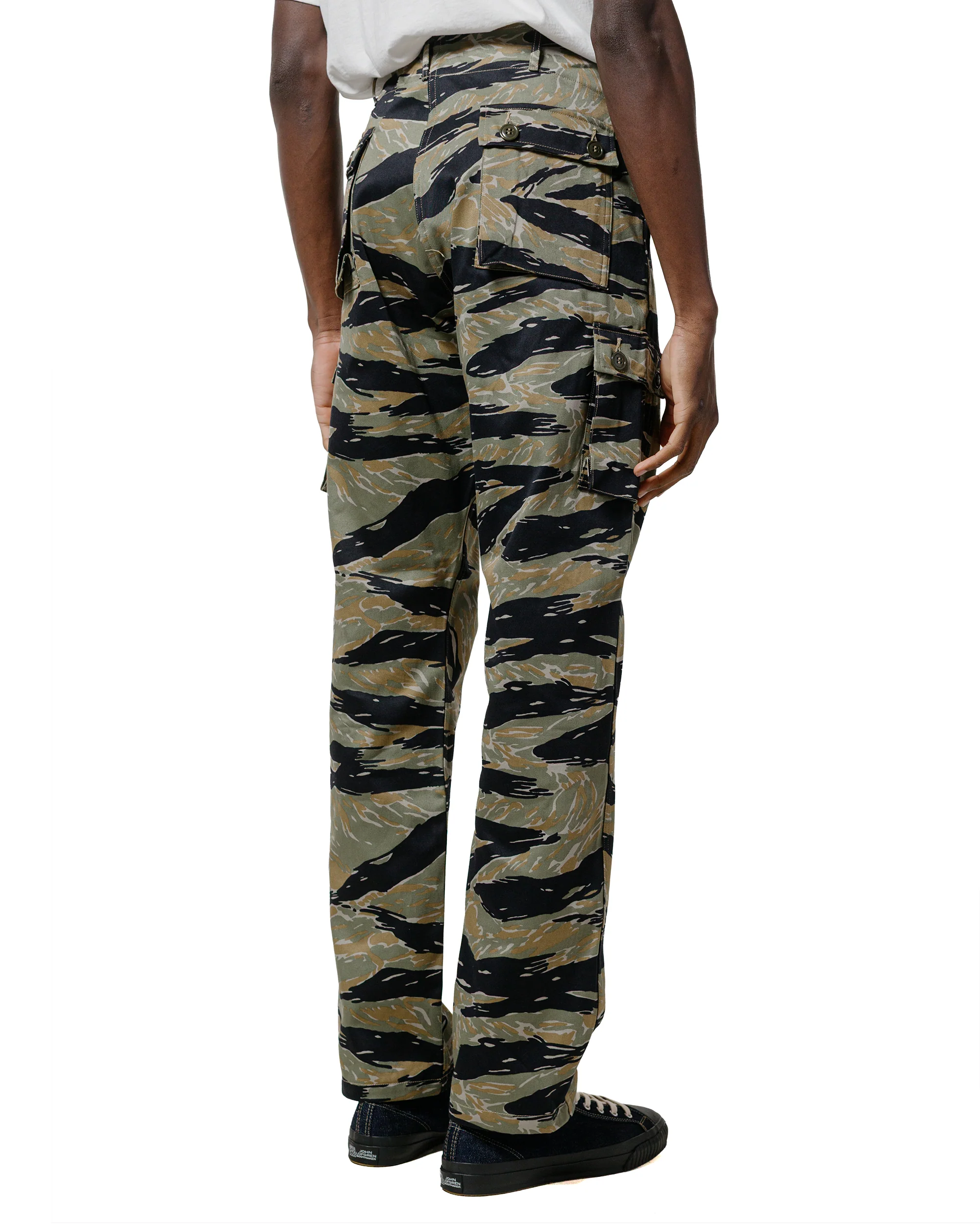 The Real McCoy's MP25003 Tiger Camouflage Trousers / Tadpole Green - Image 3