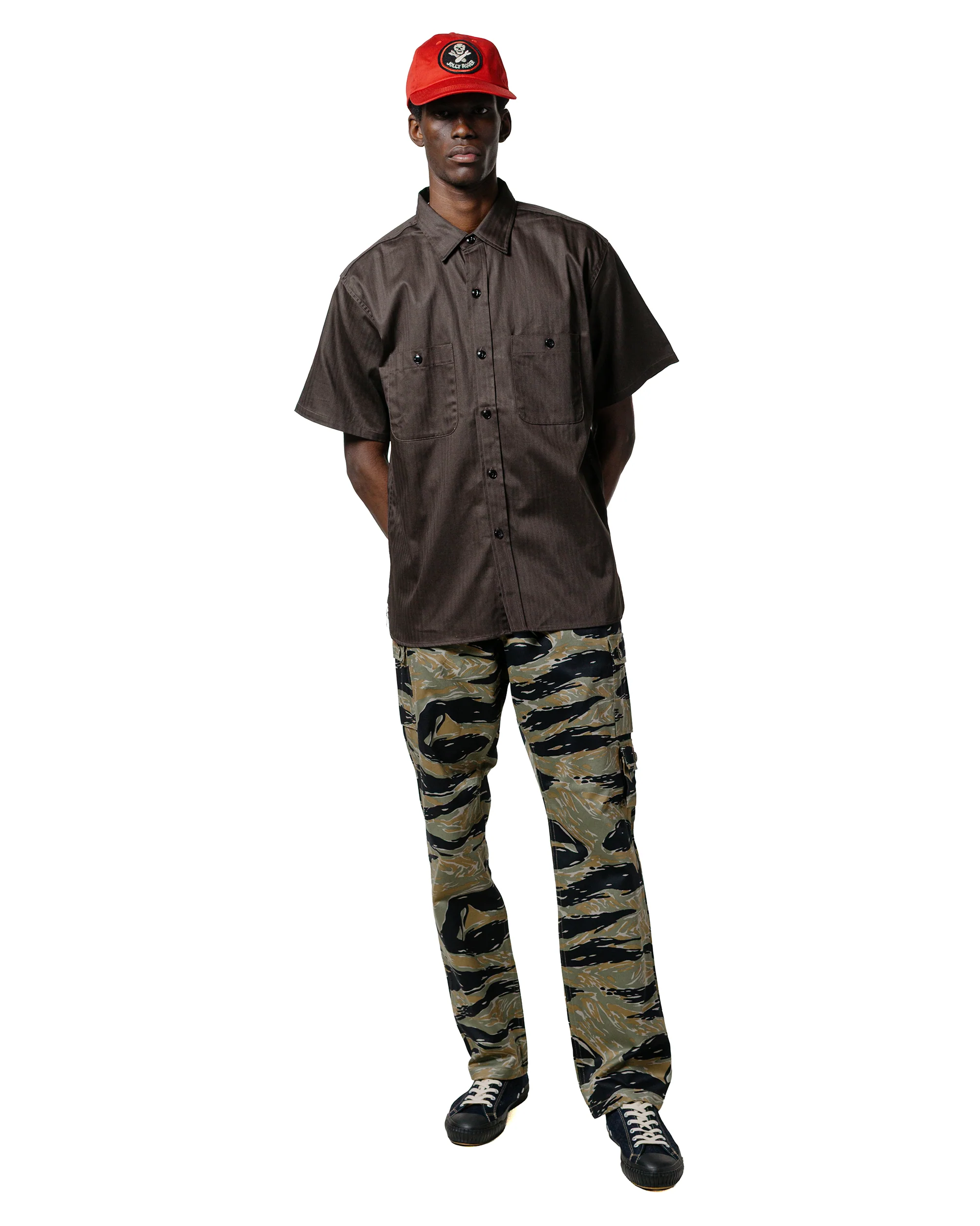 The Real McCoy's MP25003 Tiger Camouflage Trousers / Tadpole Green - Image 4