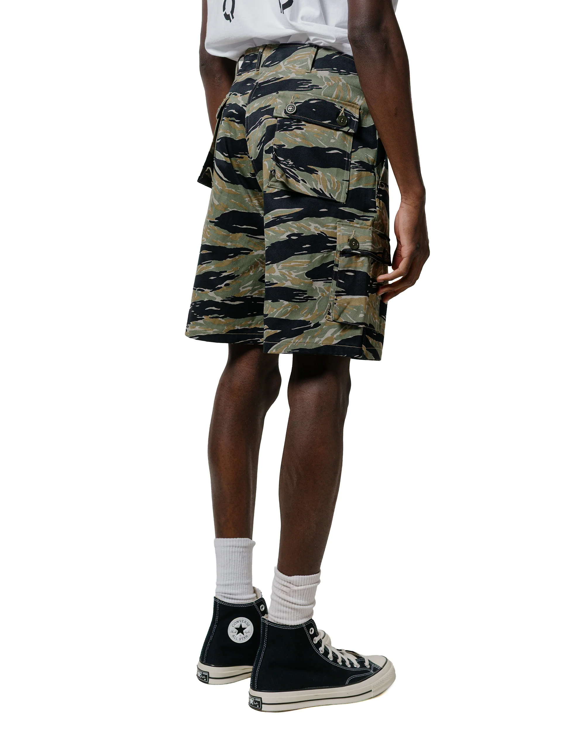 The Real McCoy's MP25004 Tiger Camouflage Shorts / Tadpole Green - Image 3
