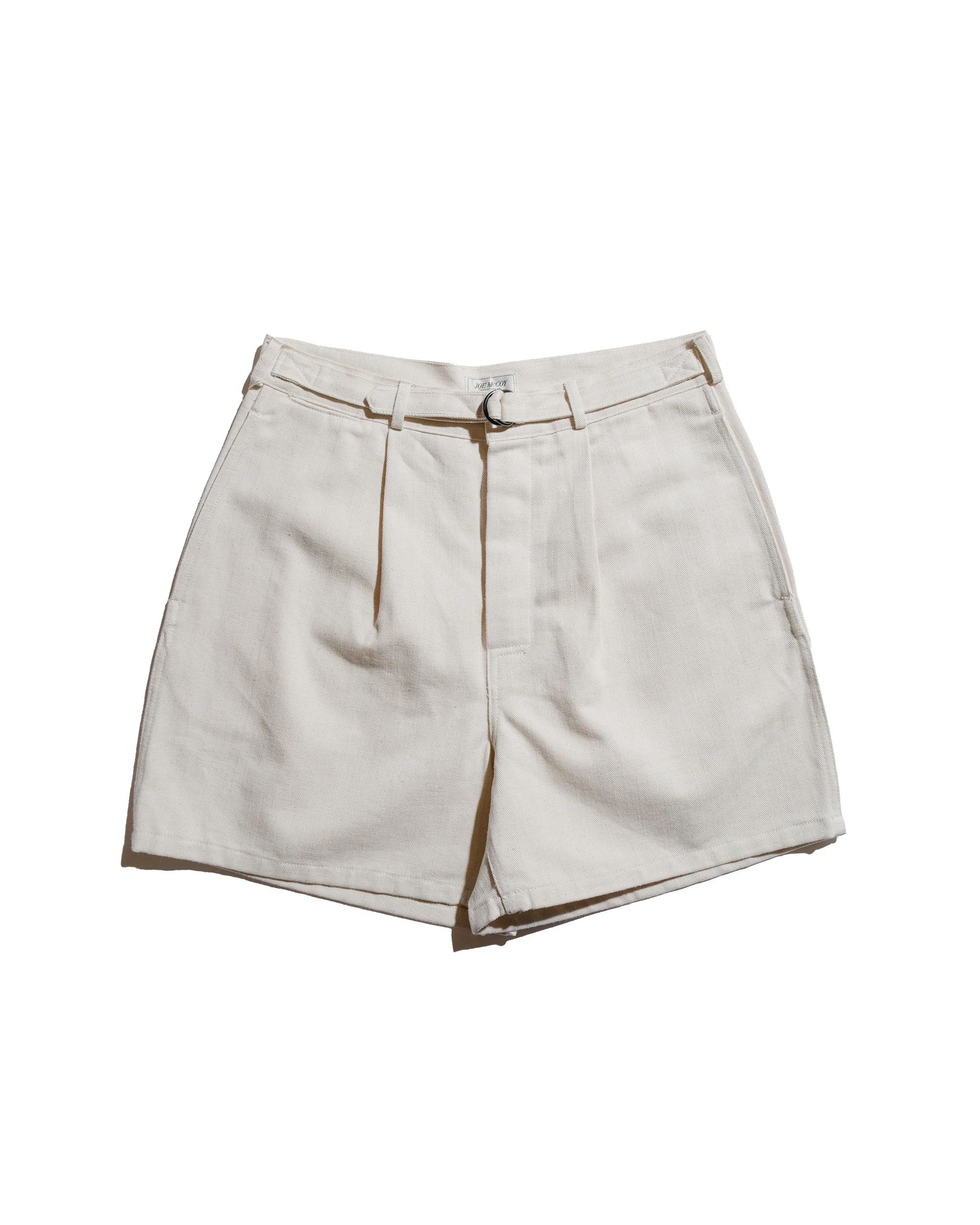 The Real McCoy's MP25014 Belted Shorts / Cotton-Hemp Beige