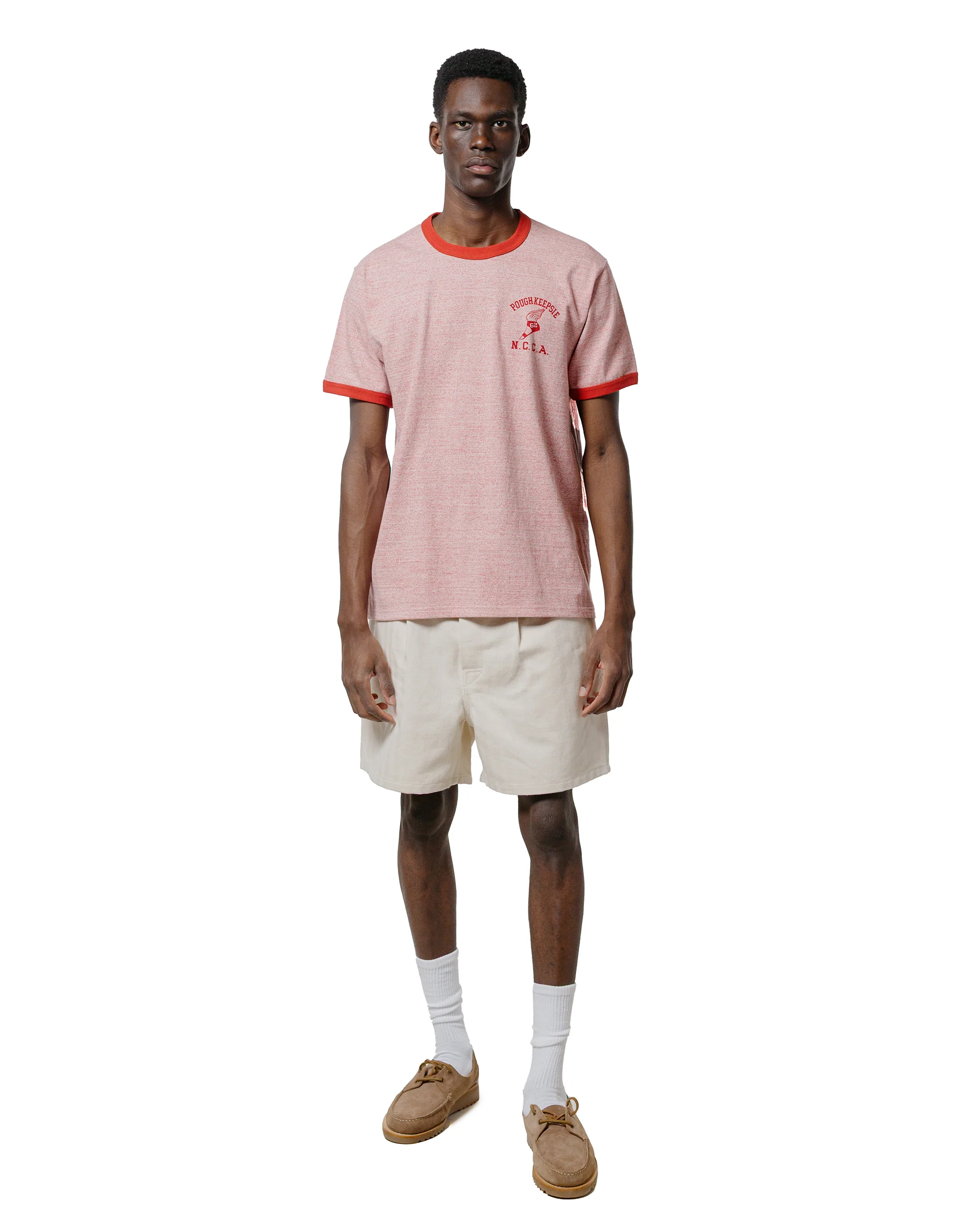 The Real McCoy's MP25014 Belted Shorts / Cotton-Hemp Beige - Image 4