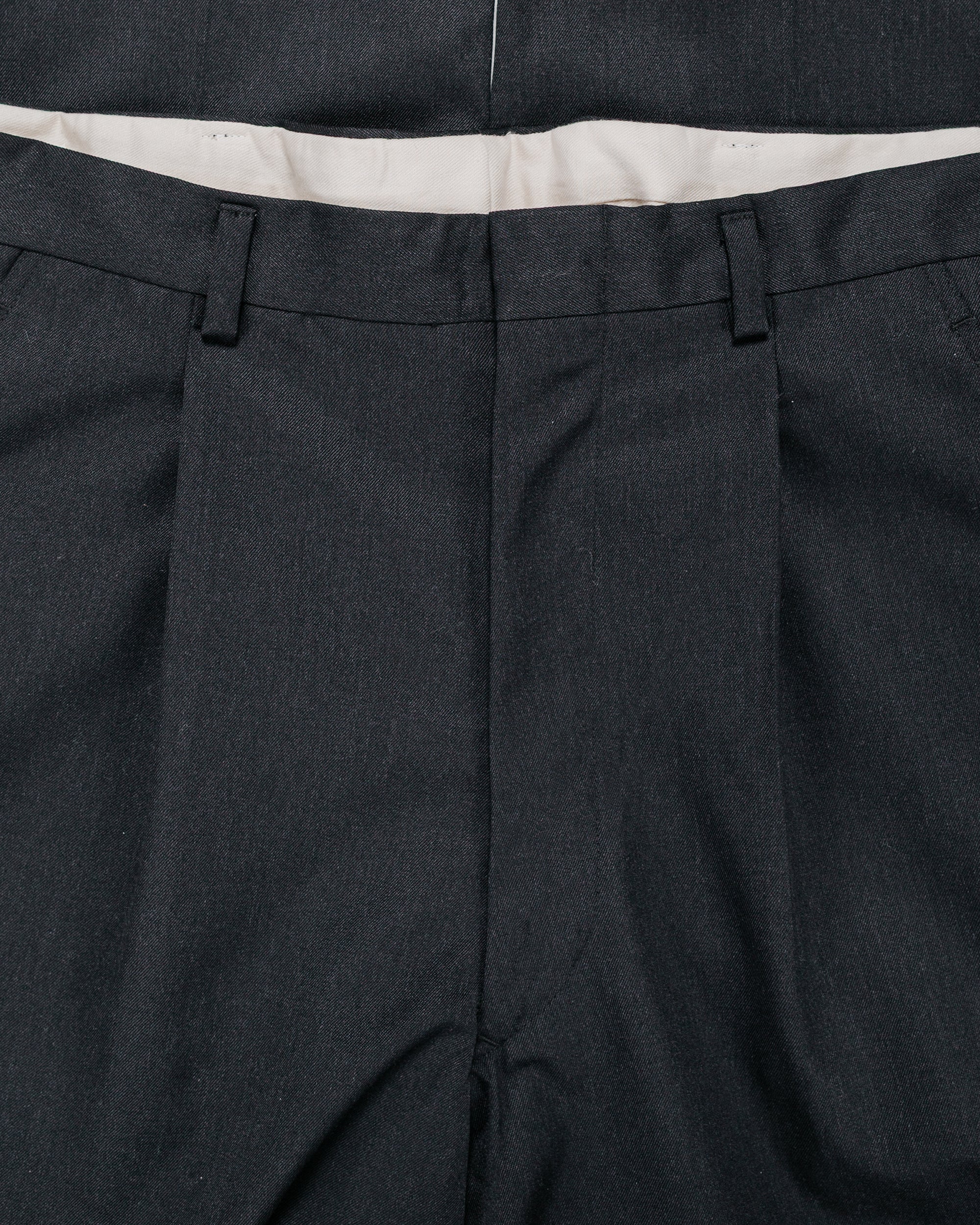The Real McCoy's MP25101 Single-Pleat Wool Trousers Charcoal - Image 5