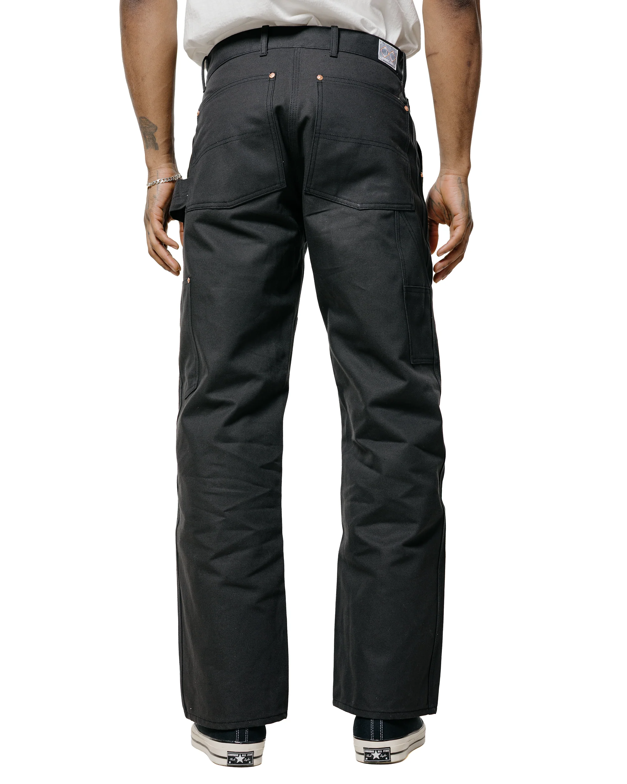 The Real McCoy's MP25102 Double-Knee Work Trousers Charcoal - Image 3