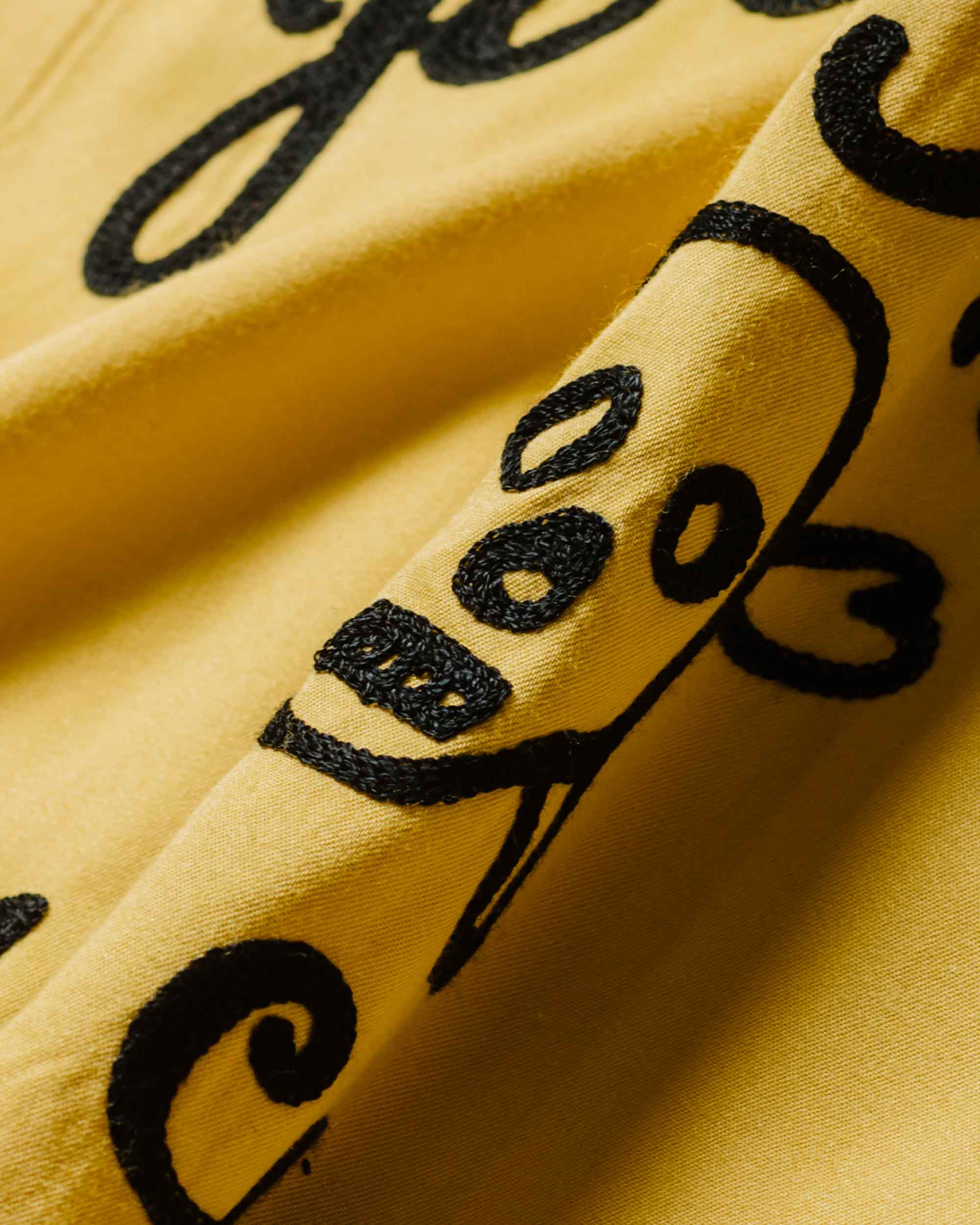 The Real McCoy's MS22002 Rayon Bowling Shirt / Jolly Roger Yellow - Image 5