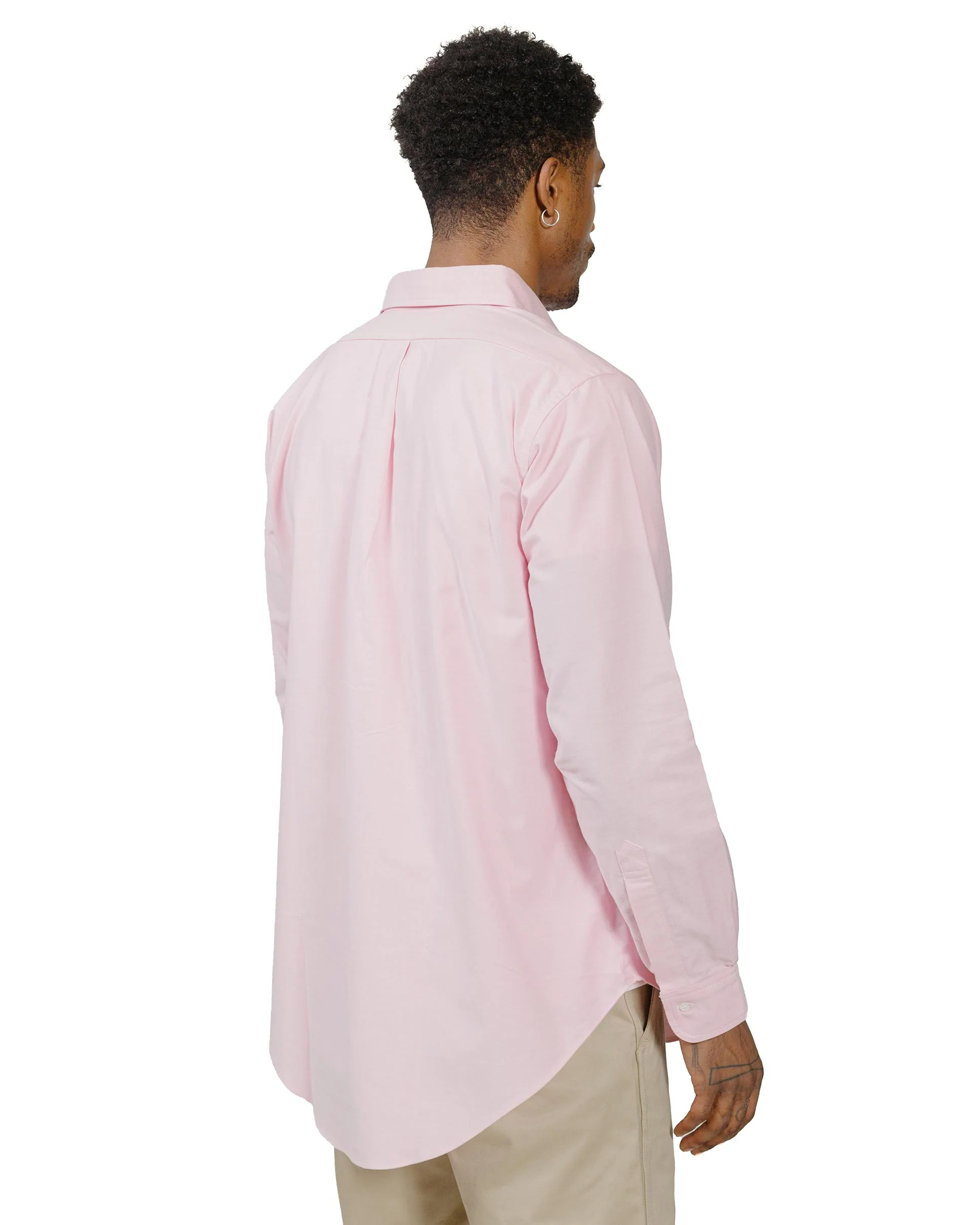 The Real McCoy's MS22008 Joe McCoy Button Down Shirt Pink - Image 3