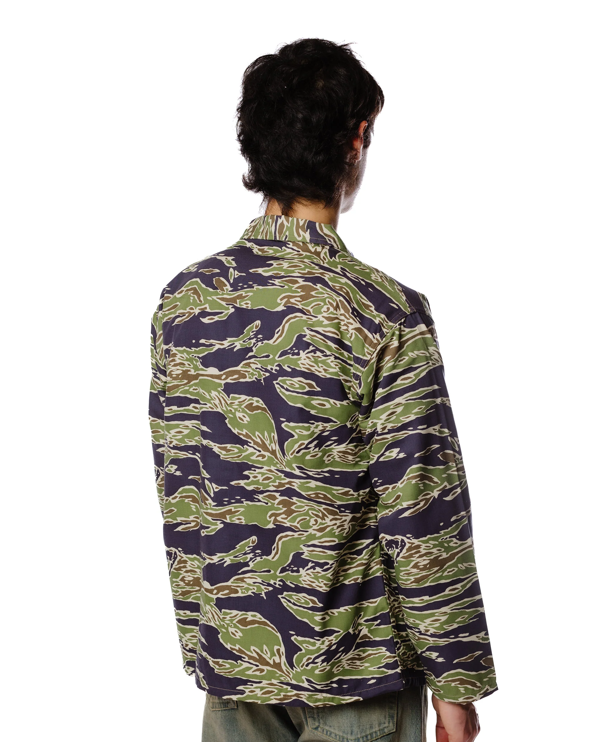 The Real McCoy's MS23002 Tiger Camouflage Shirt / Late War Green - Image 4