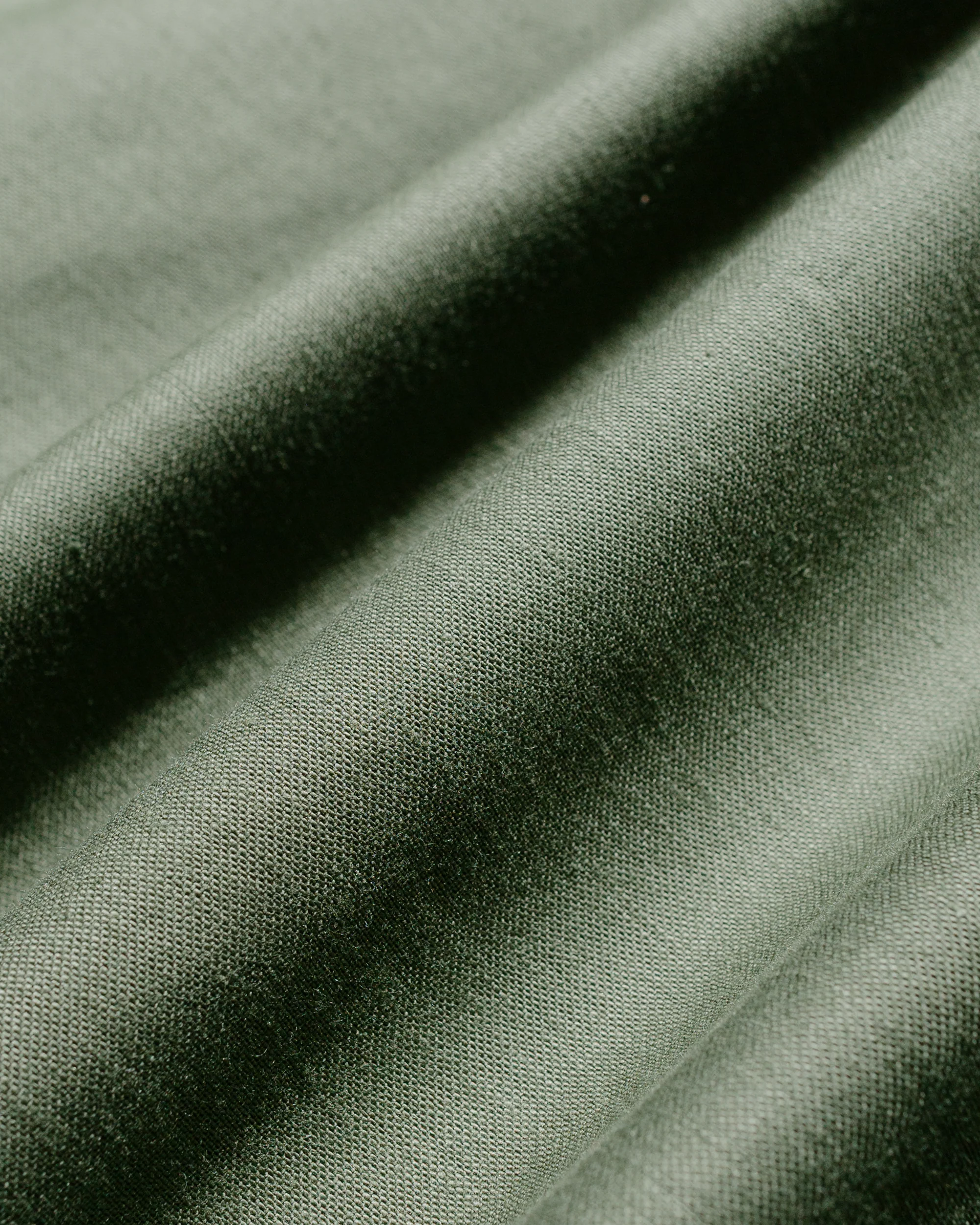 The Real McCoy's MS23101 Shirt, Man's, Cotton Sateen, OG-107 Olive - Image 6