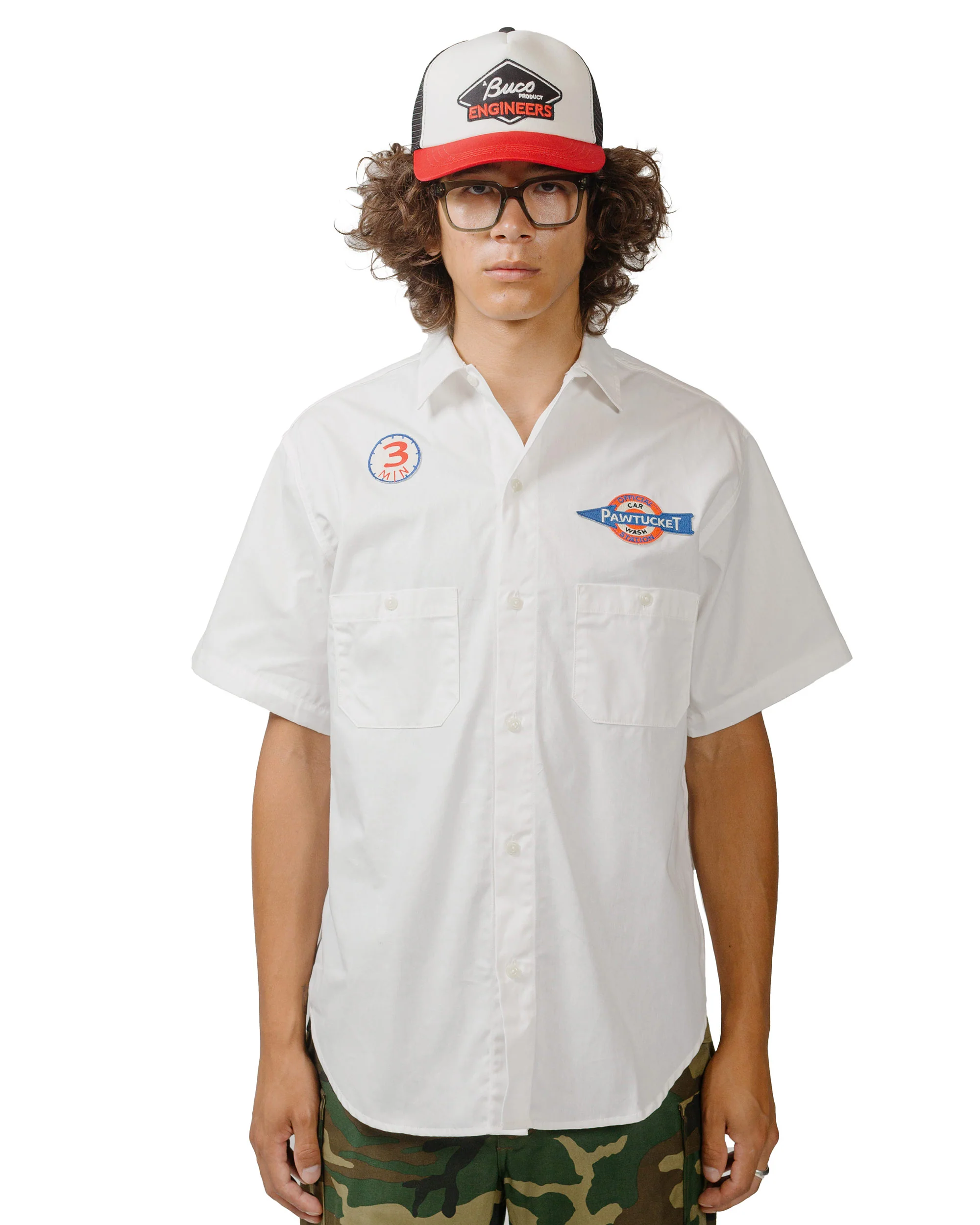 The Real McCoy's MS24005 Cotton Serviceman Shirt / Pawtucket White - Image 2