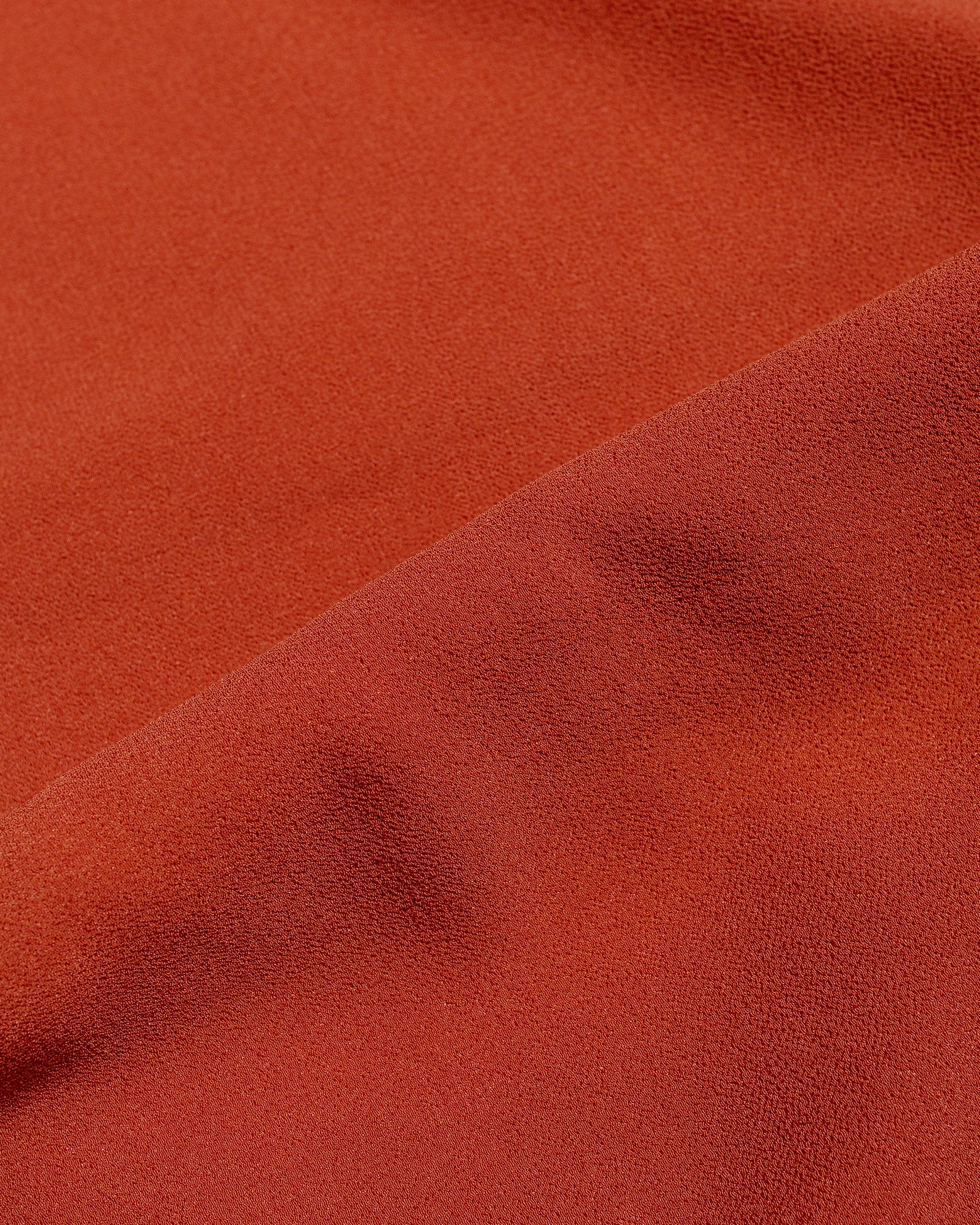 The Real McCoy's MS24008 Silk Rayon Open Collar Shirt Orange - Image 5