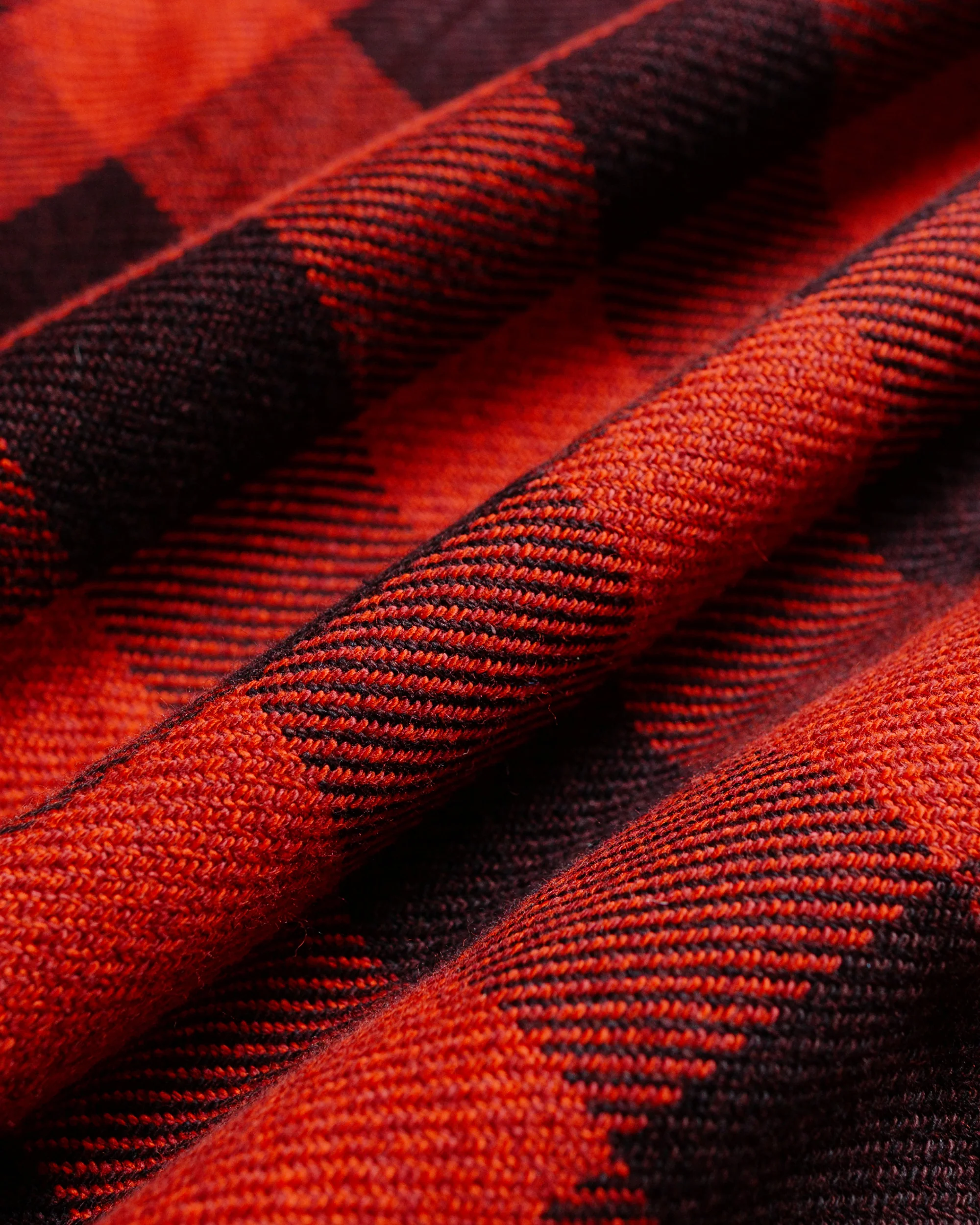 The Real McCoy's MS24102 8HU Twisted-Yarn Buffalo Check Flannel Shirt Red/Black - Image 6