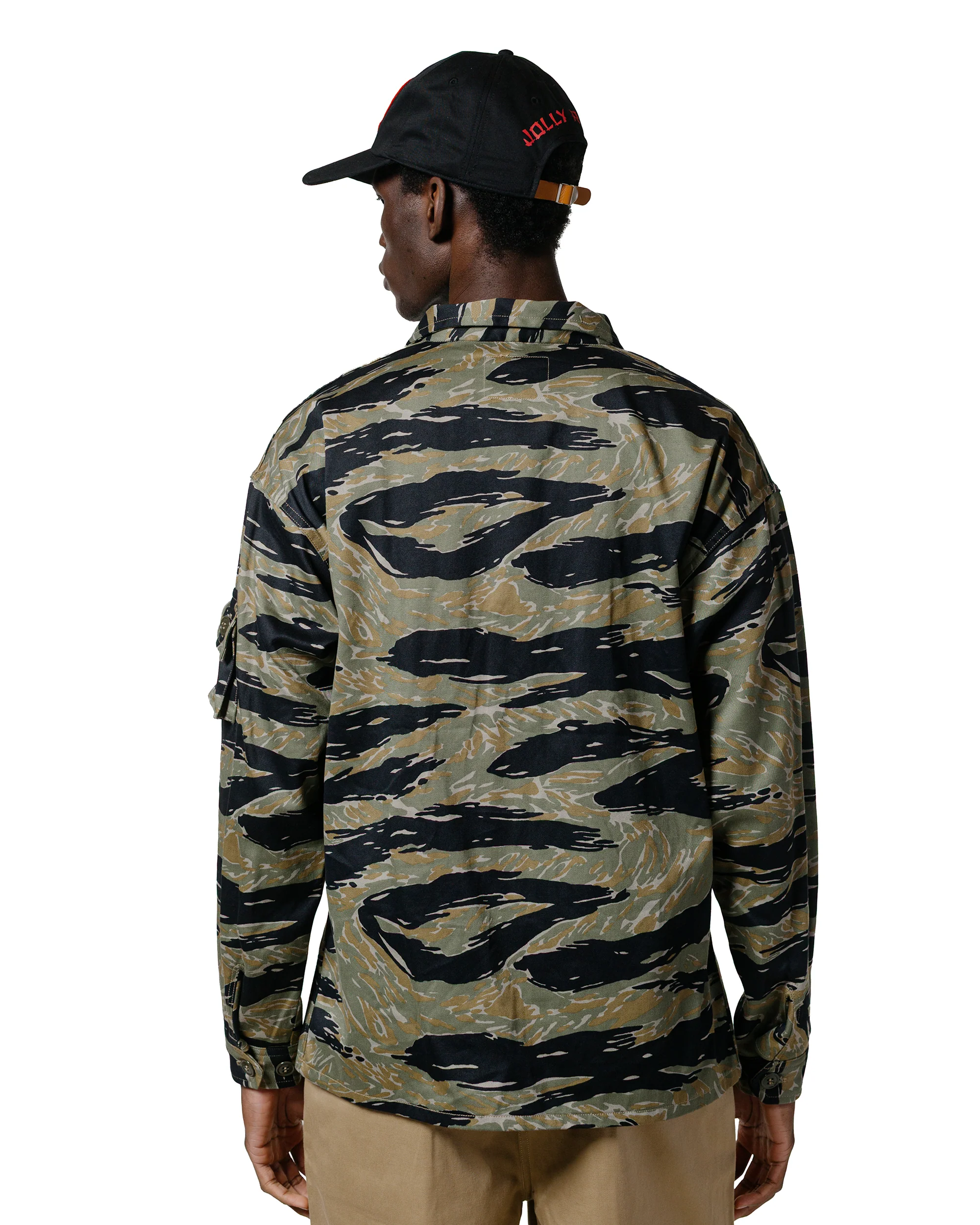 The Real McCoy's MS25001 Tiger Camouflage Shirt / Tadpole Green - Image 3