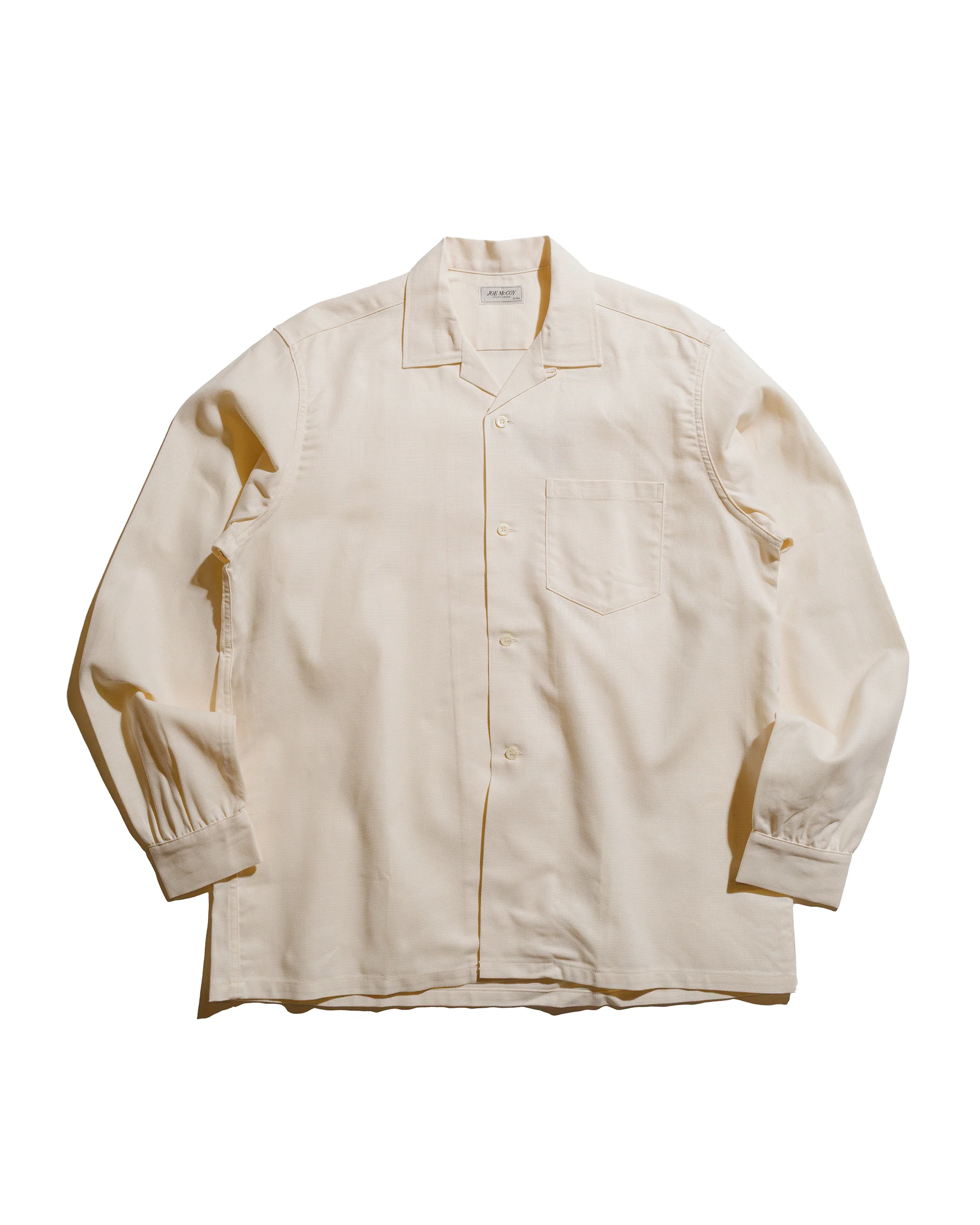 The Real McCoy's MS25010 Joe McCoy Panama Shirt L/S Milk