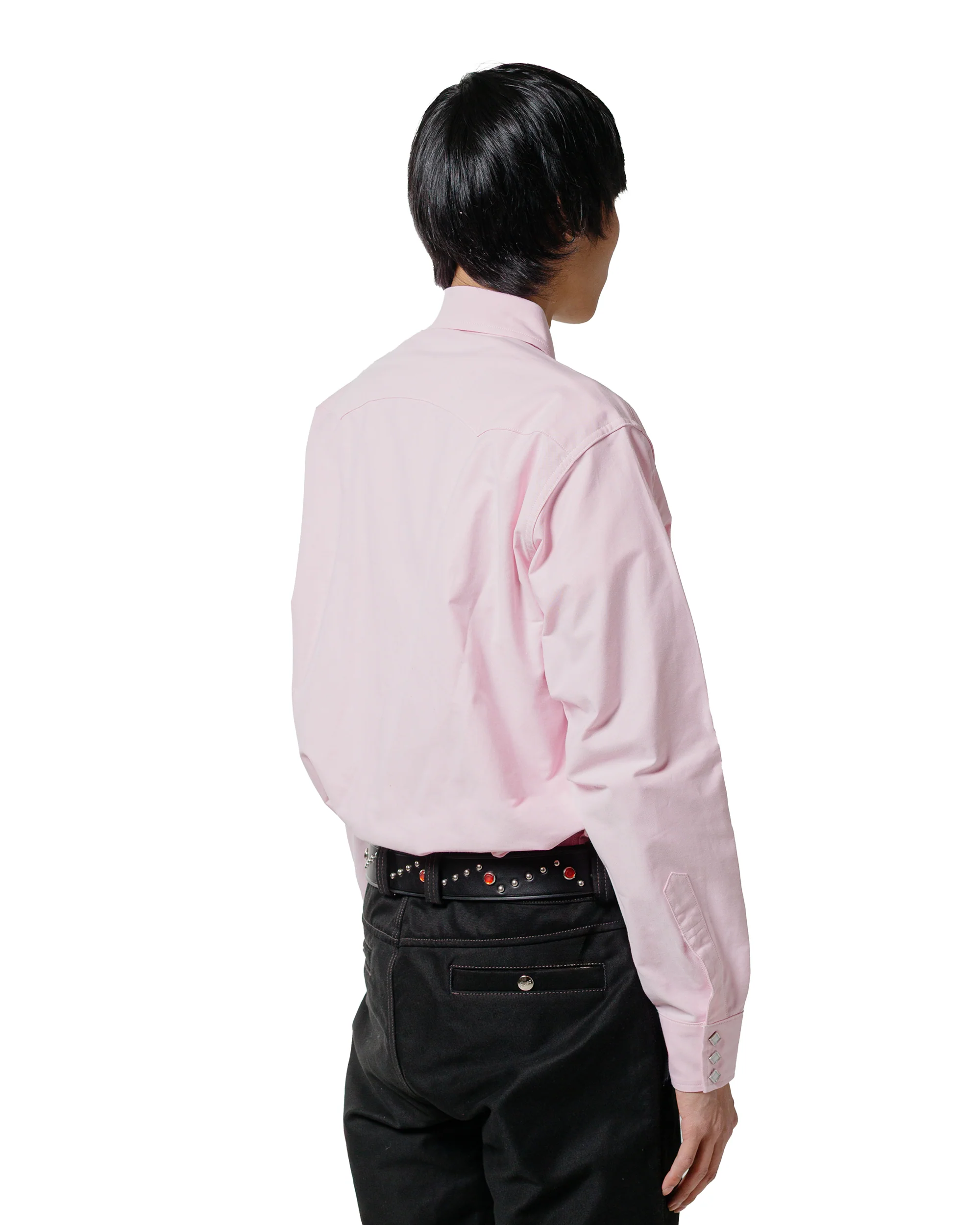 The Real McCoy's MS25012 Oxford Western Shirt / Sawtooth Pink - Image 3