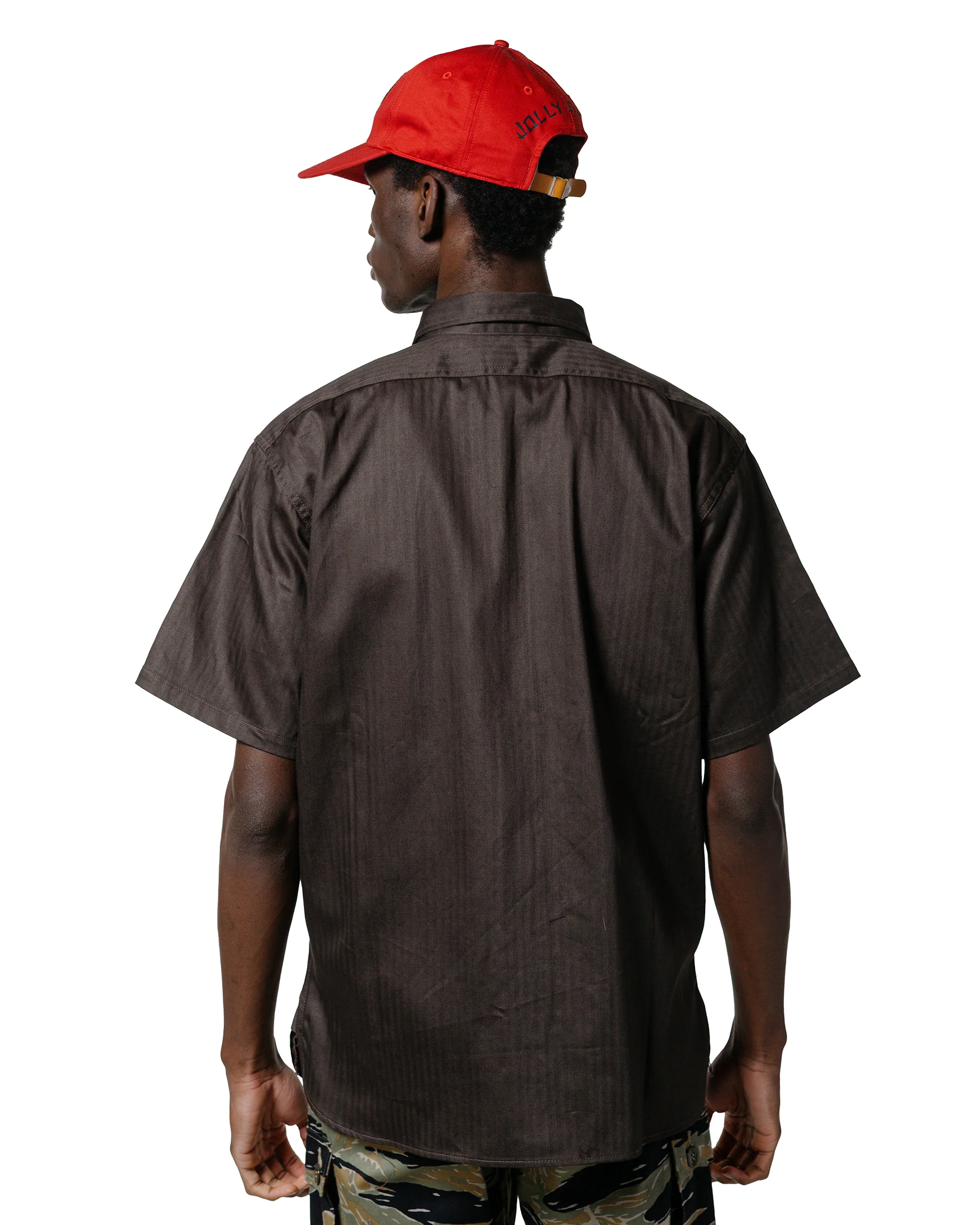 The Real McCoy's MS25013 8HU HBT Work Shirt S/S Steel - Image 3