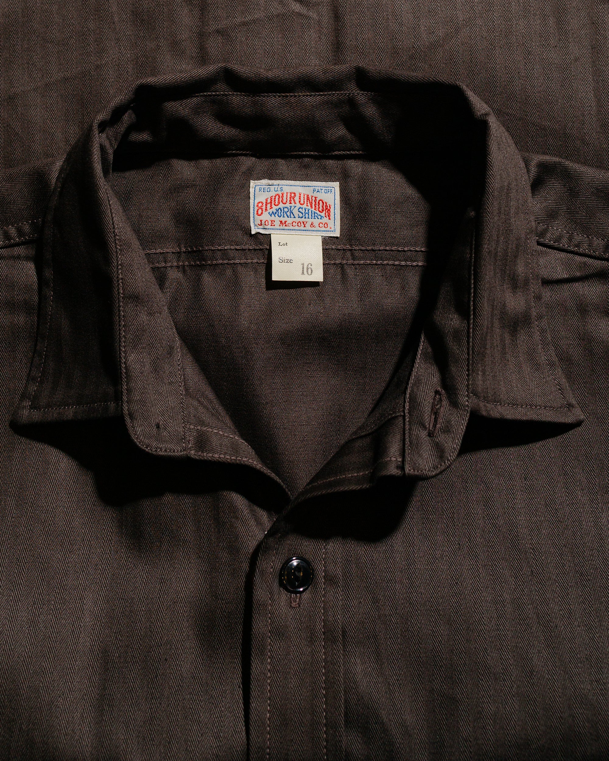 The Real McCoy's MS25013 8HU HBT Work Shirt S/S Steel - Image 5