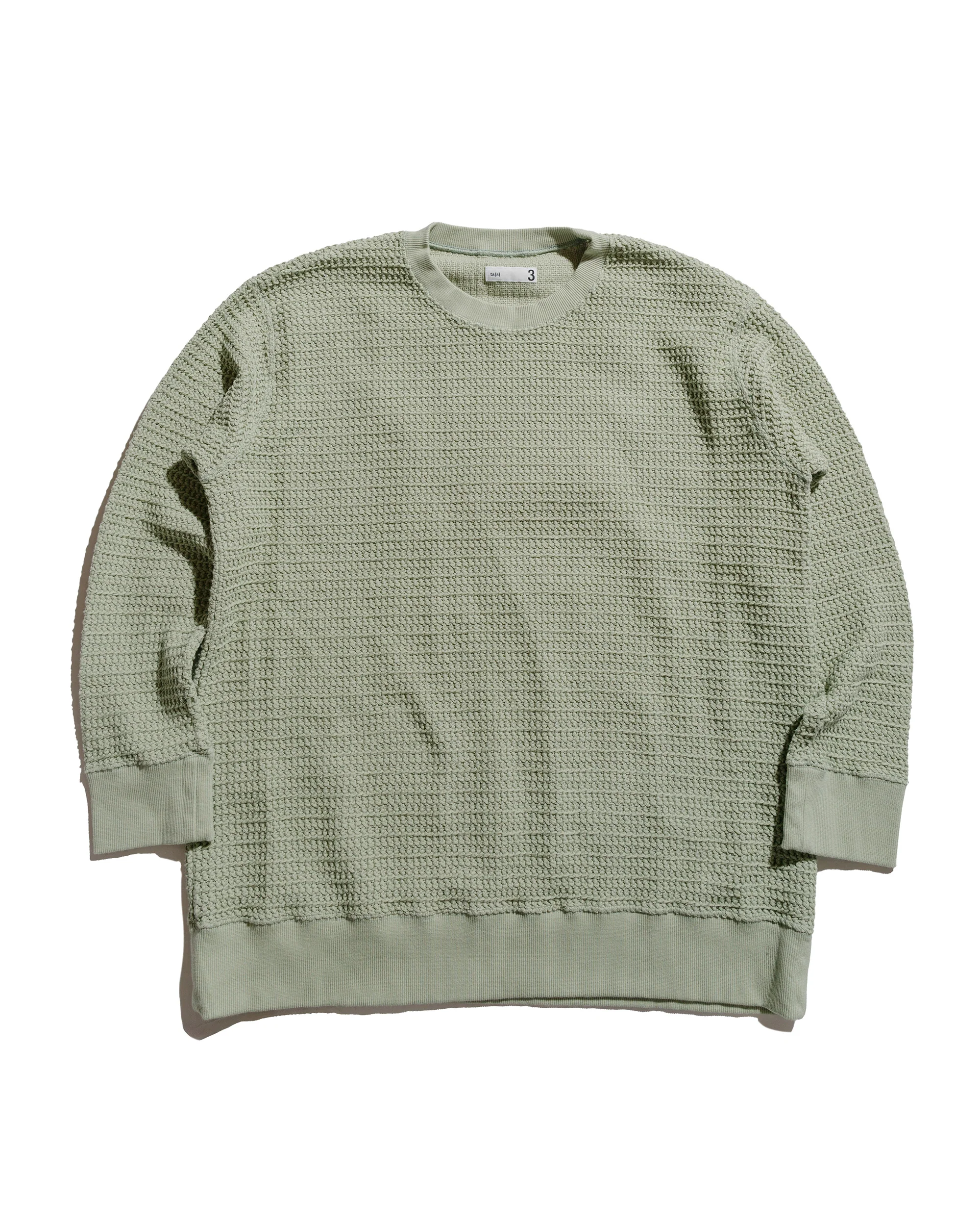 ts(s) Crew Neck Sweatshirt Cotton/Polyester Russell Knitting Jersey Pistachio