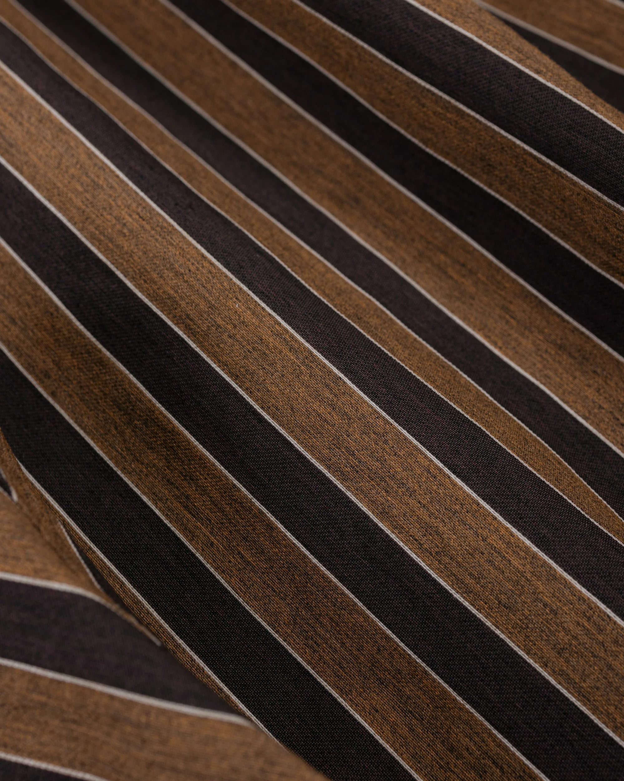ts(s) Drawstring Shorts Bold Stripe Viscose/Polyester Cloth Brown - Image 6
