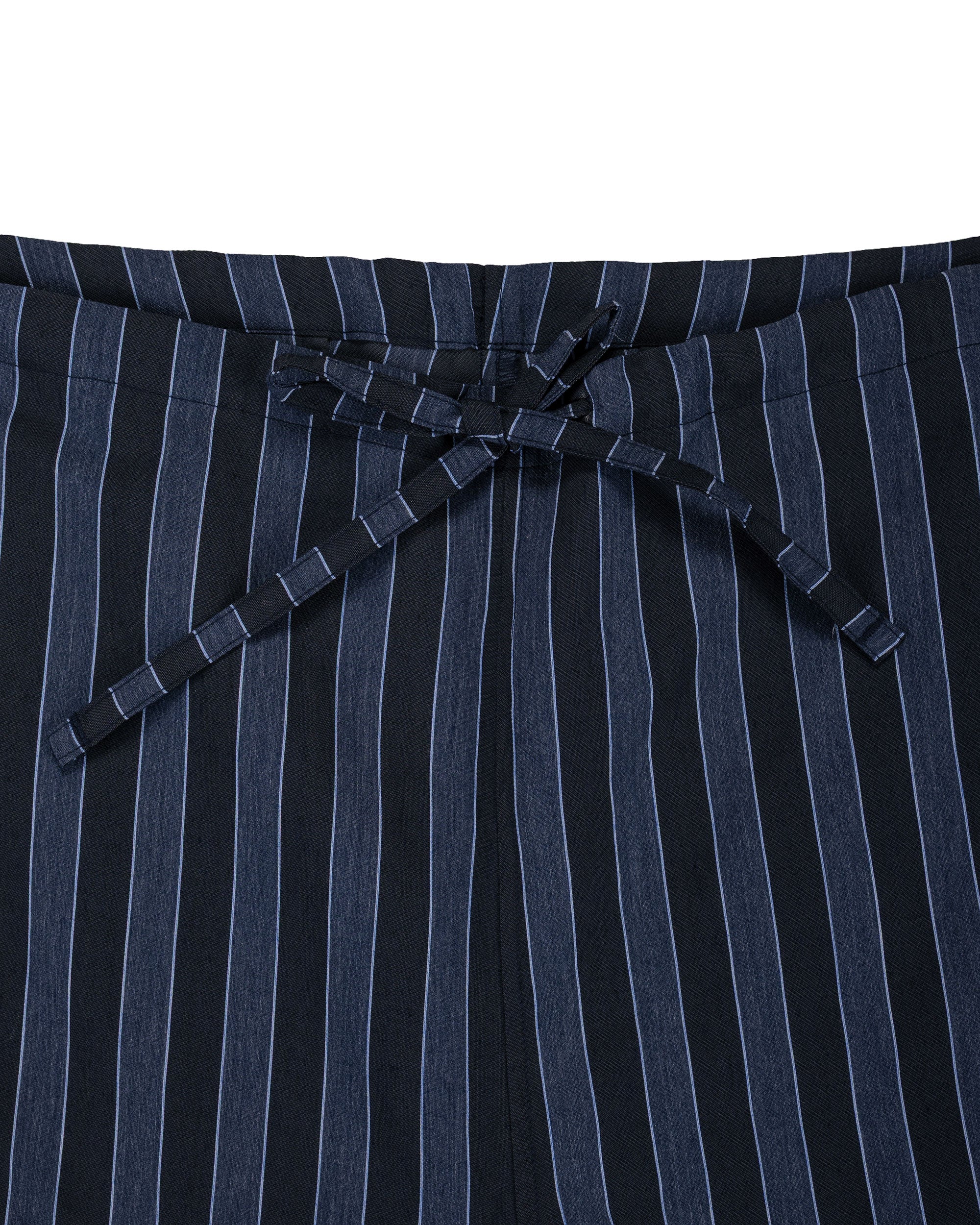 ts(s) Drawstring Shorts Bold Stripe Viscose/Polyester Cloth Navy - Image 5