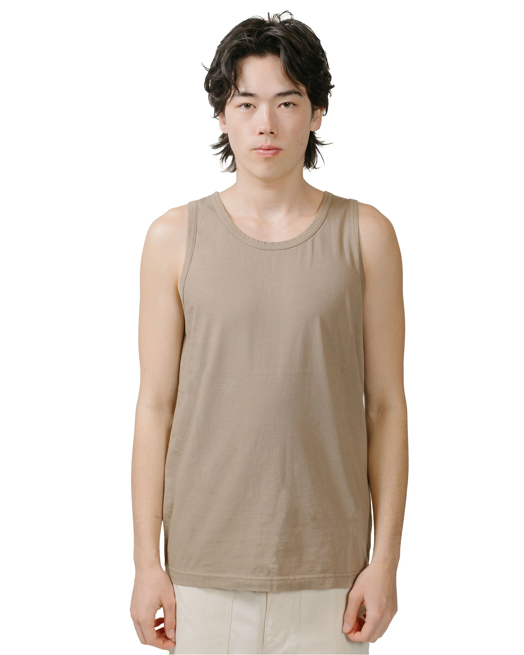 ts(s) Tank Top High Gauge Cotton Jersey Khaki - Image 2
