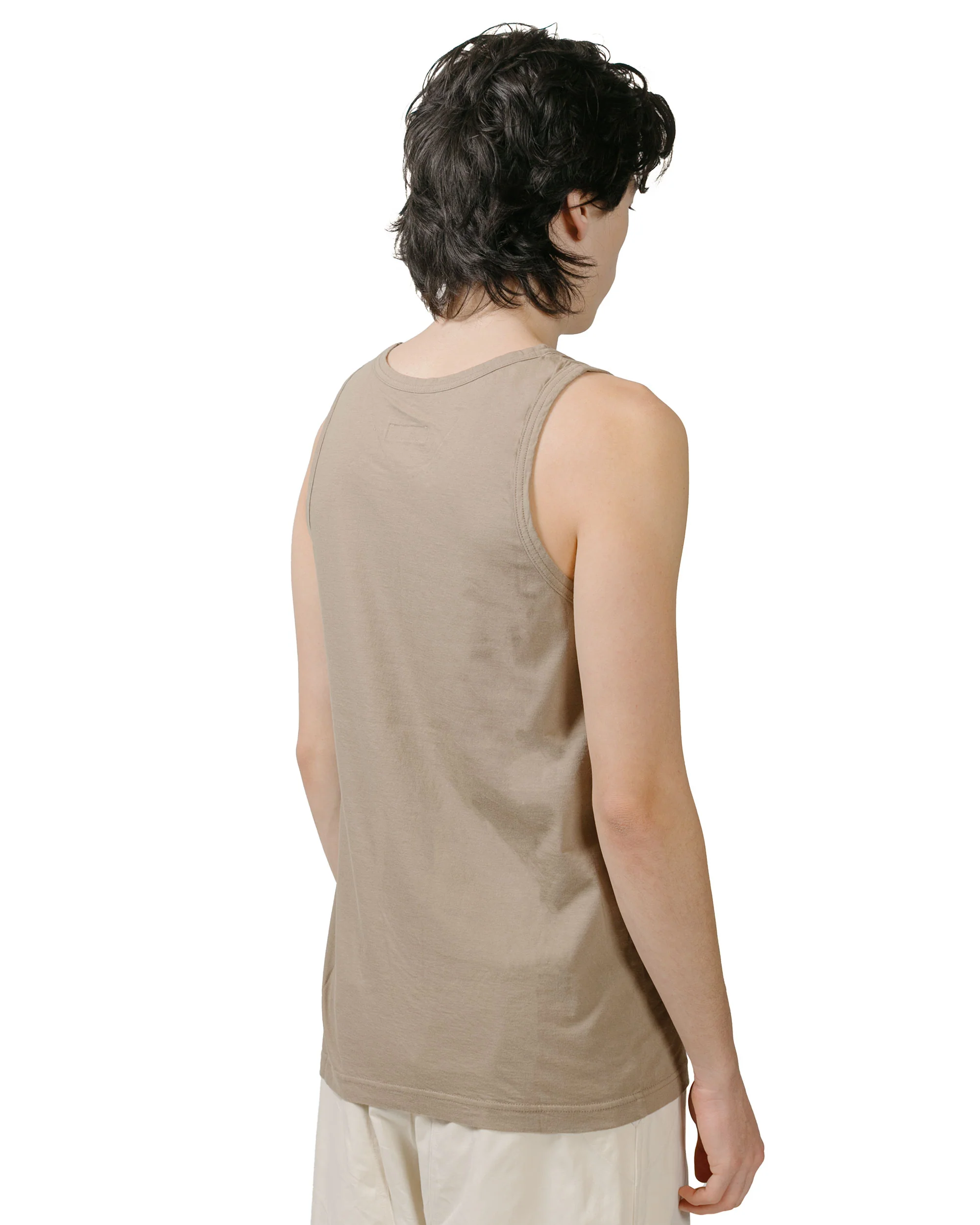 ts(s) Tank Top High Gauge Cotton Jersey Khaki - Image 3