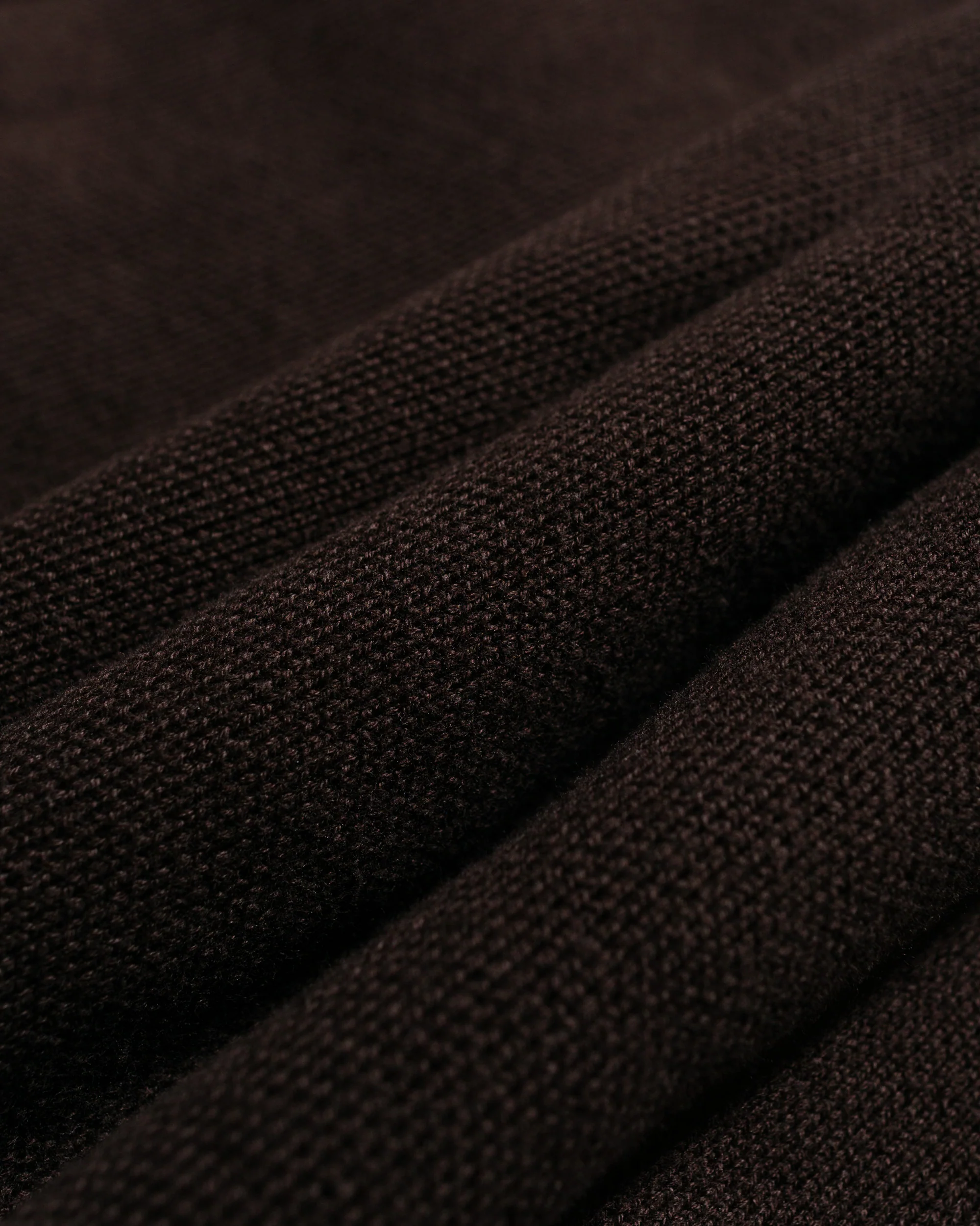 TTT MSW Knit Polo Cardigan Brown - Image 6